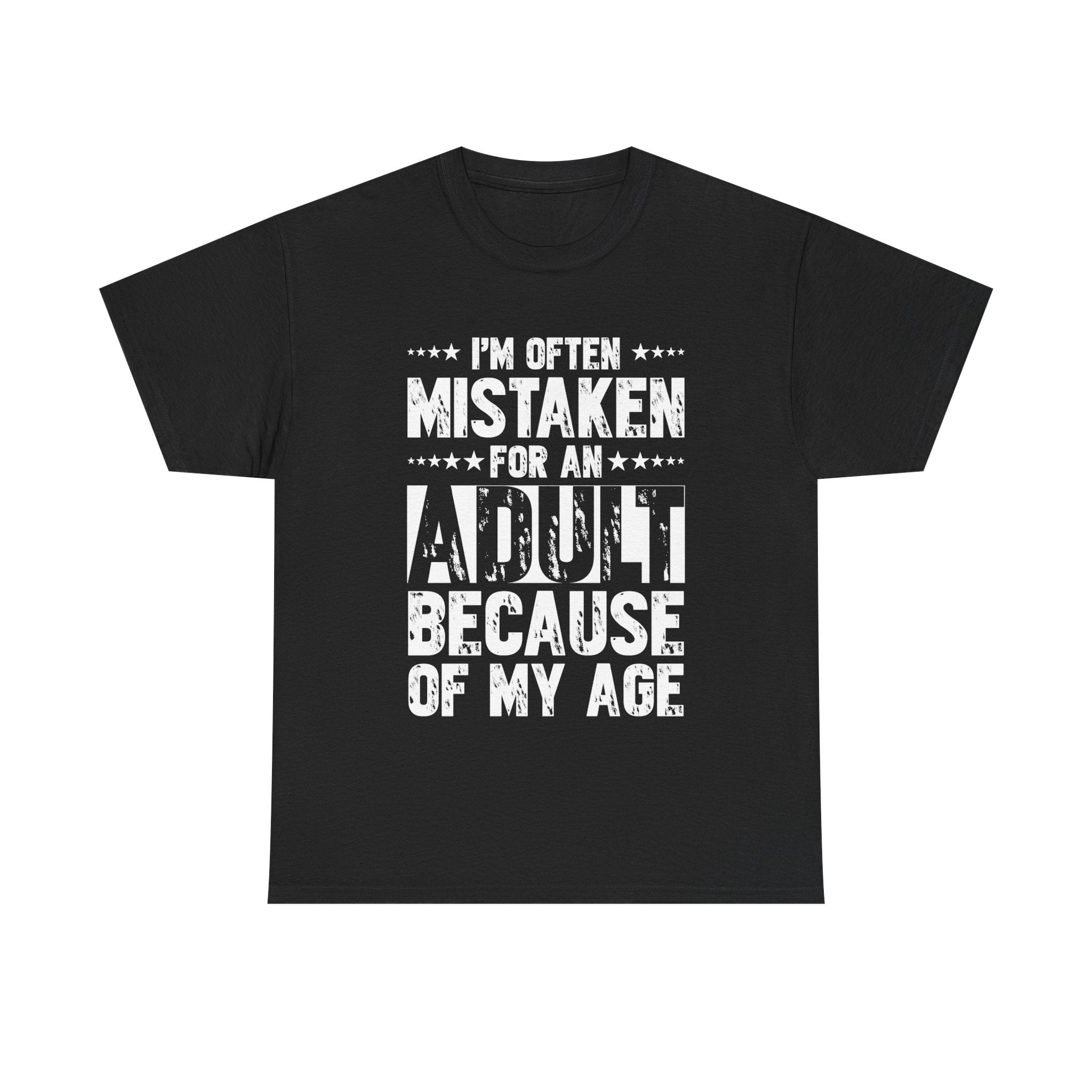 Men's Graphic T-Shirt - I Am Often Mistaken For An Adult | T-Shirt by atgodanddesigns