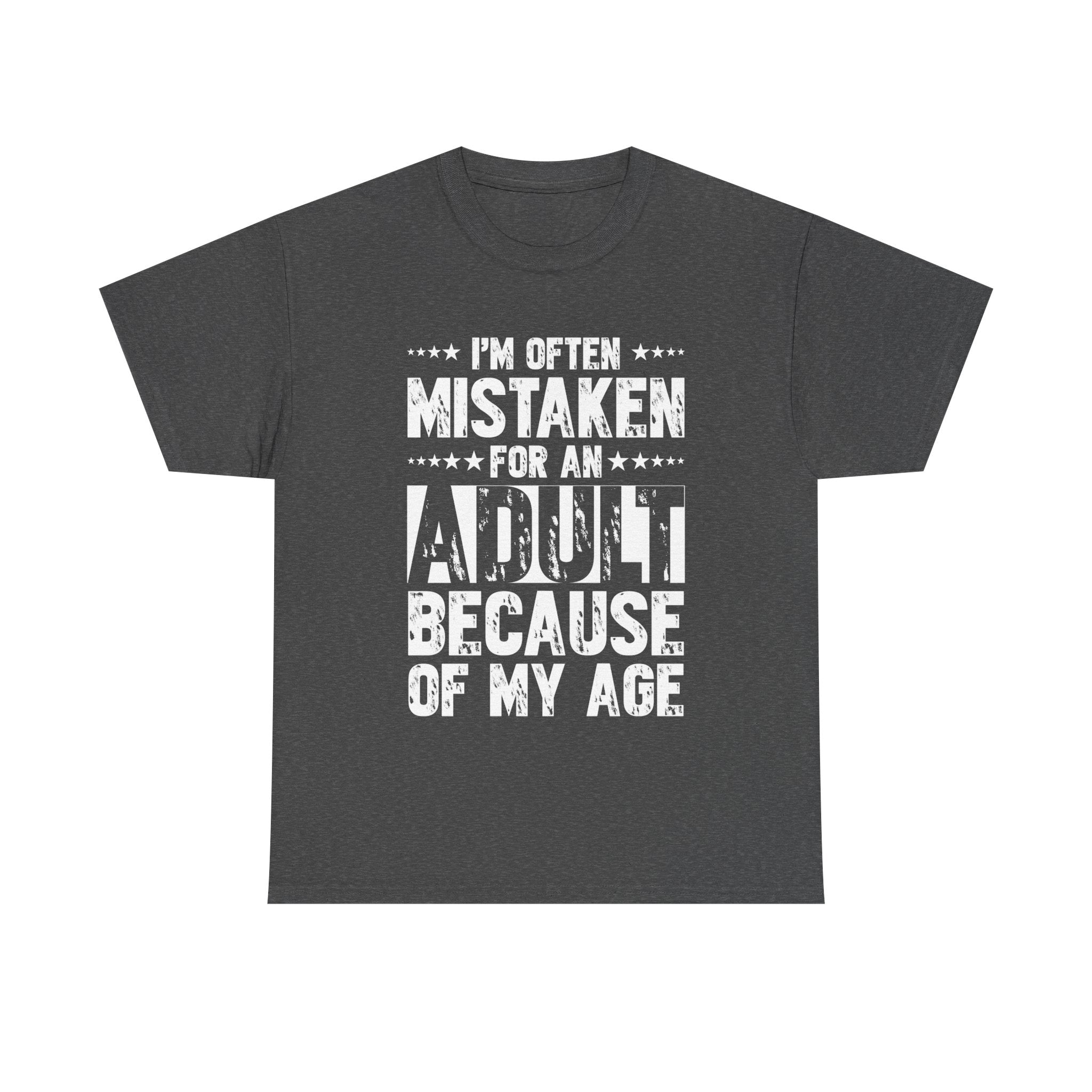 Men's Graphic T-Shirt - I Am Often Mistaken For An Adult | T-Shirt by atgodanddesigns