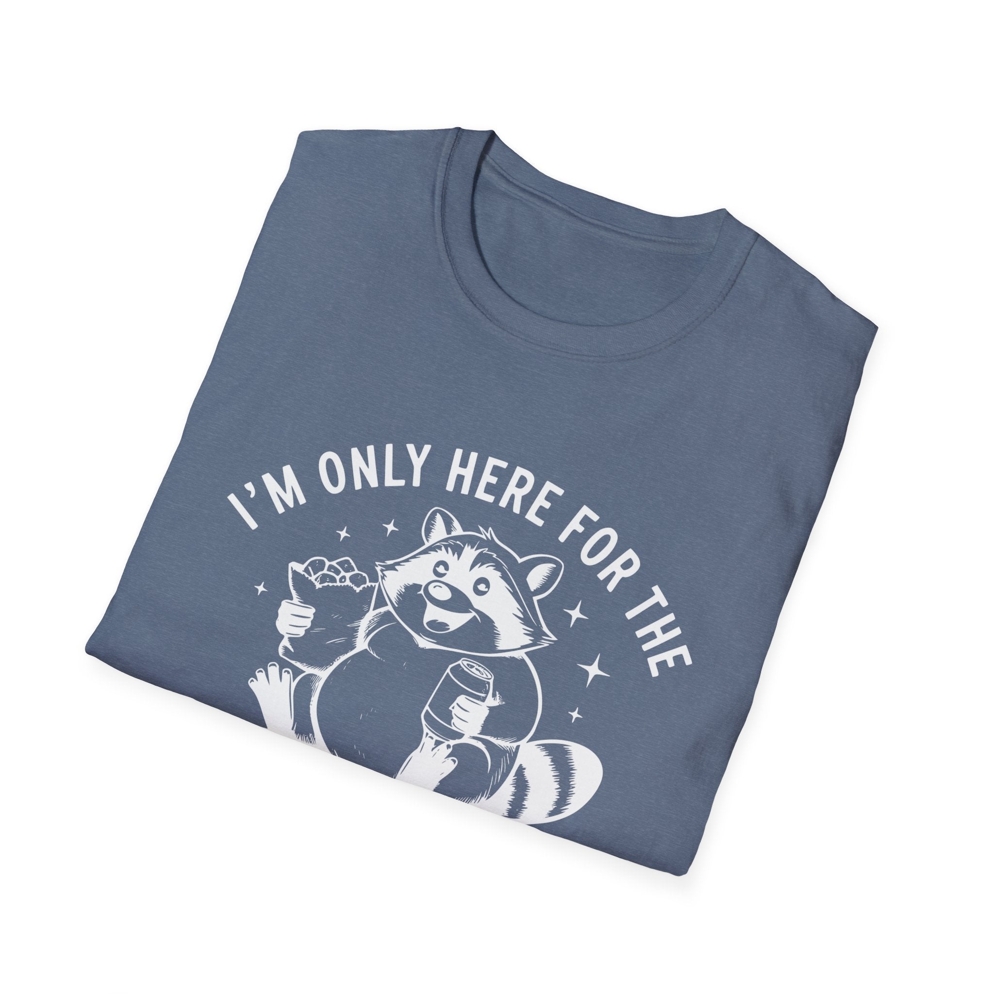 Men's Graphic T-shirt - I'm Only Here For The Snacks | T-Shirt by atgodanddesigns