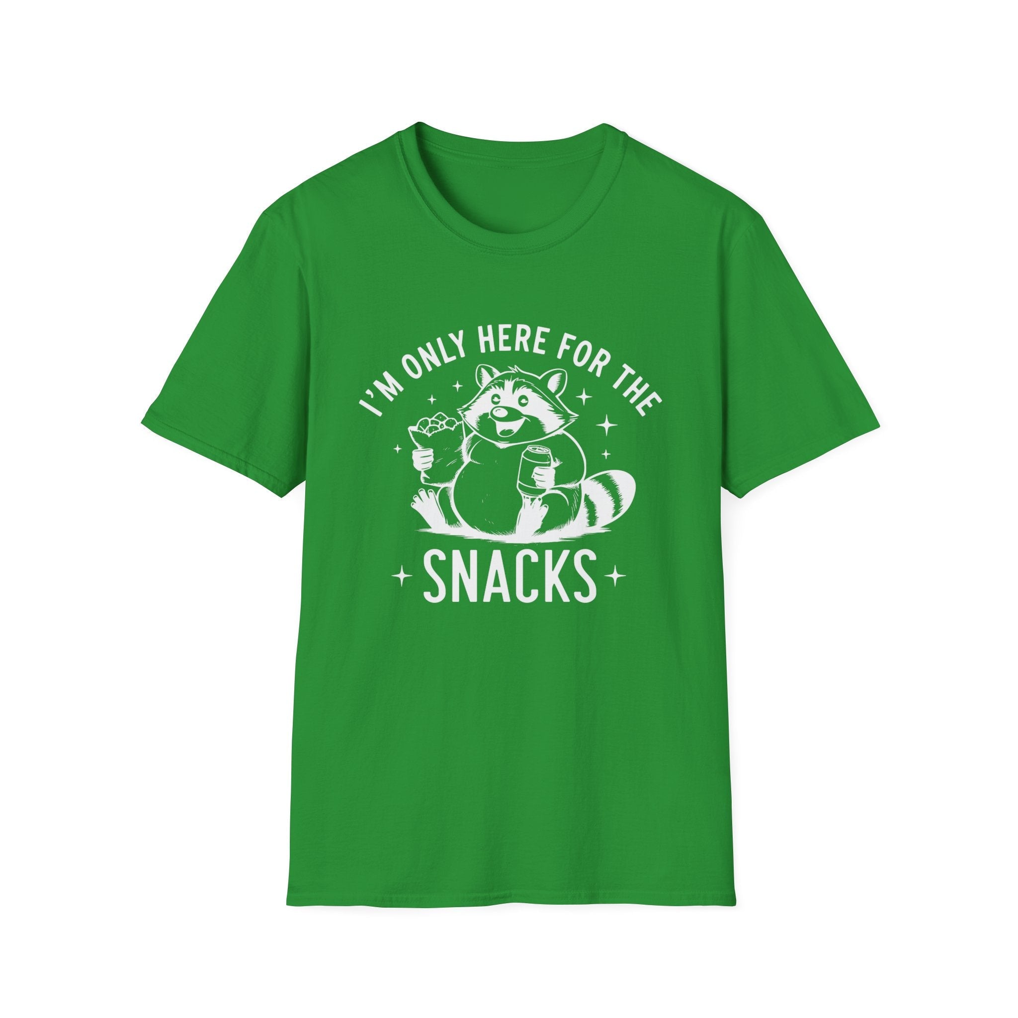 Men's Graphic T-shirt - I'm Only Here For The Snacks | T-Shirt by atgodanddesigns