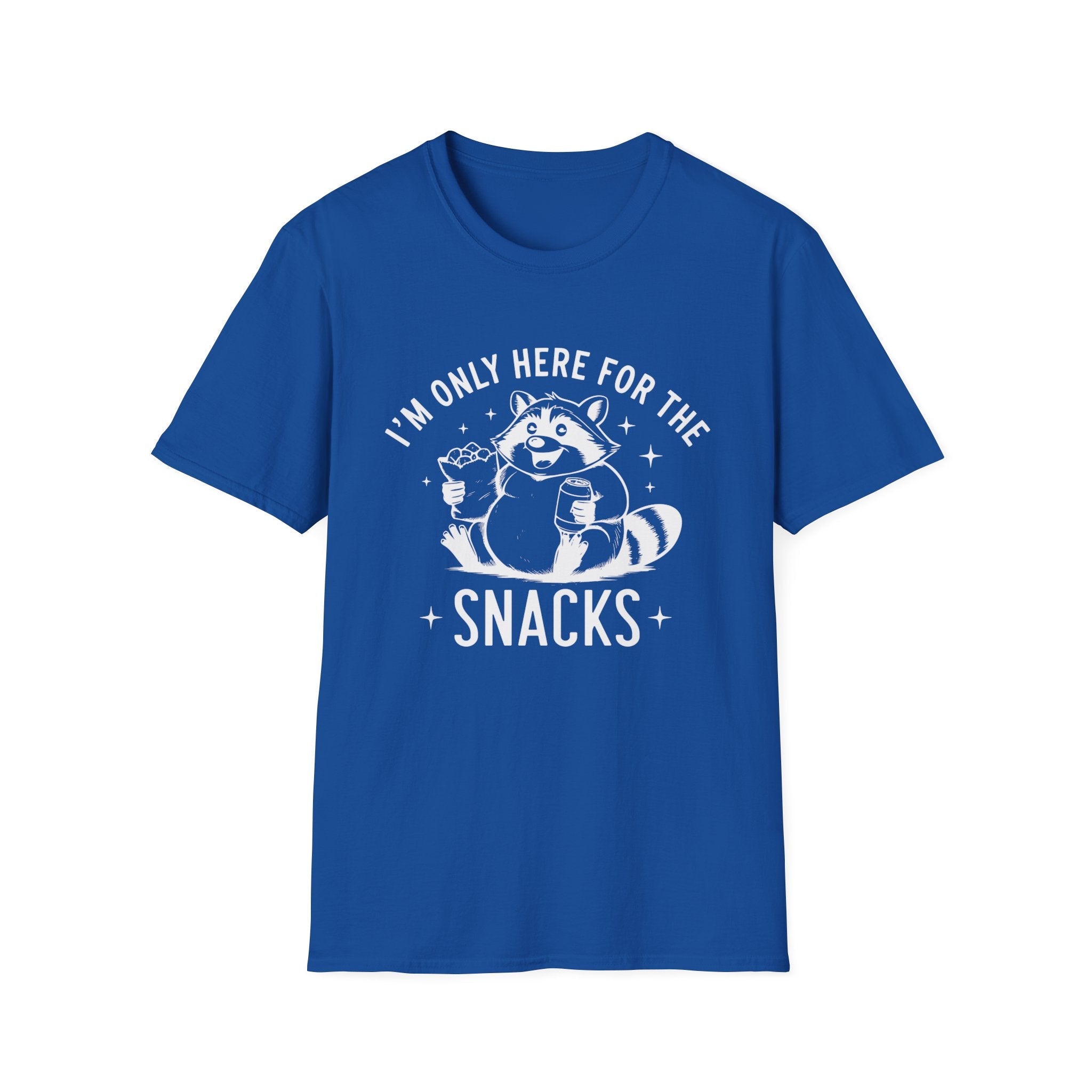 Men's Graphic T-shirt - I'm Only Here For The Snacks | T-Shirt by atgodanddesigns