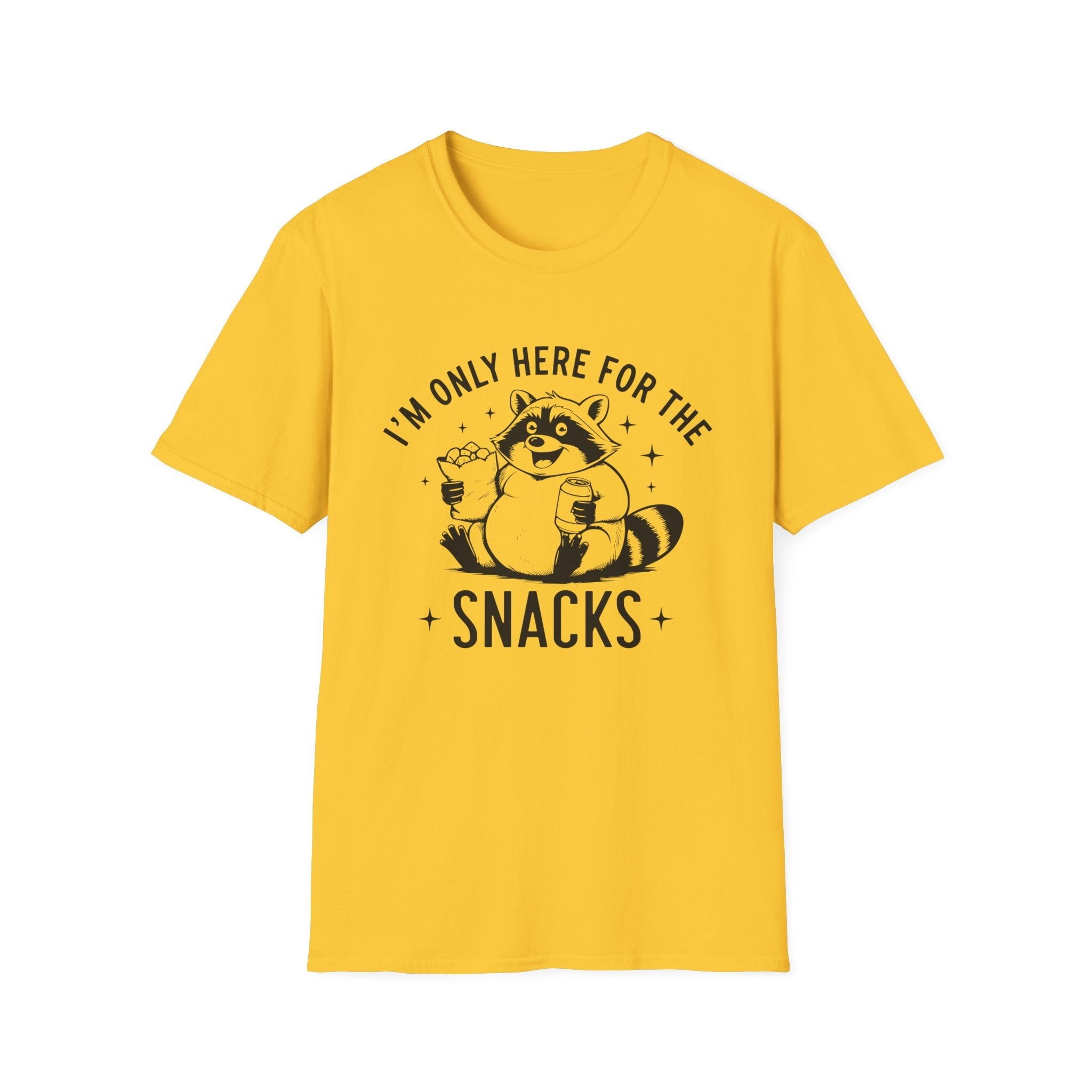 Men's Graphic T-shirt - I'm Only Here For The Snacks | T-Shirt by atgodanddesigns