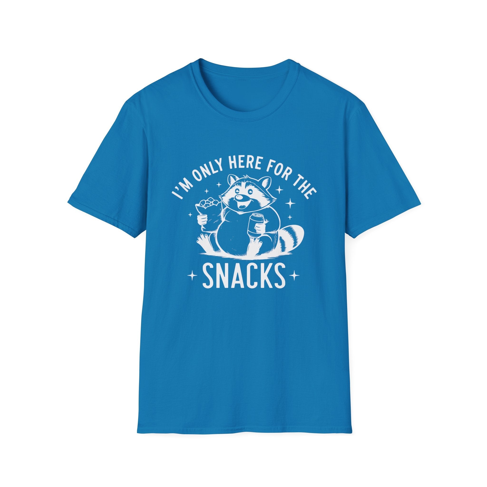 Men's Graphic T-shirt - I'm Only Here For The Snacks | T-Shirt by atgodanddesigns