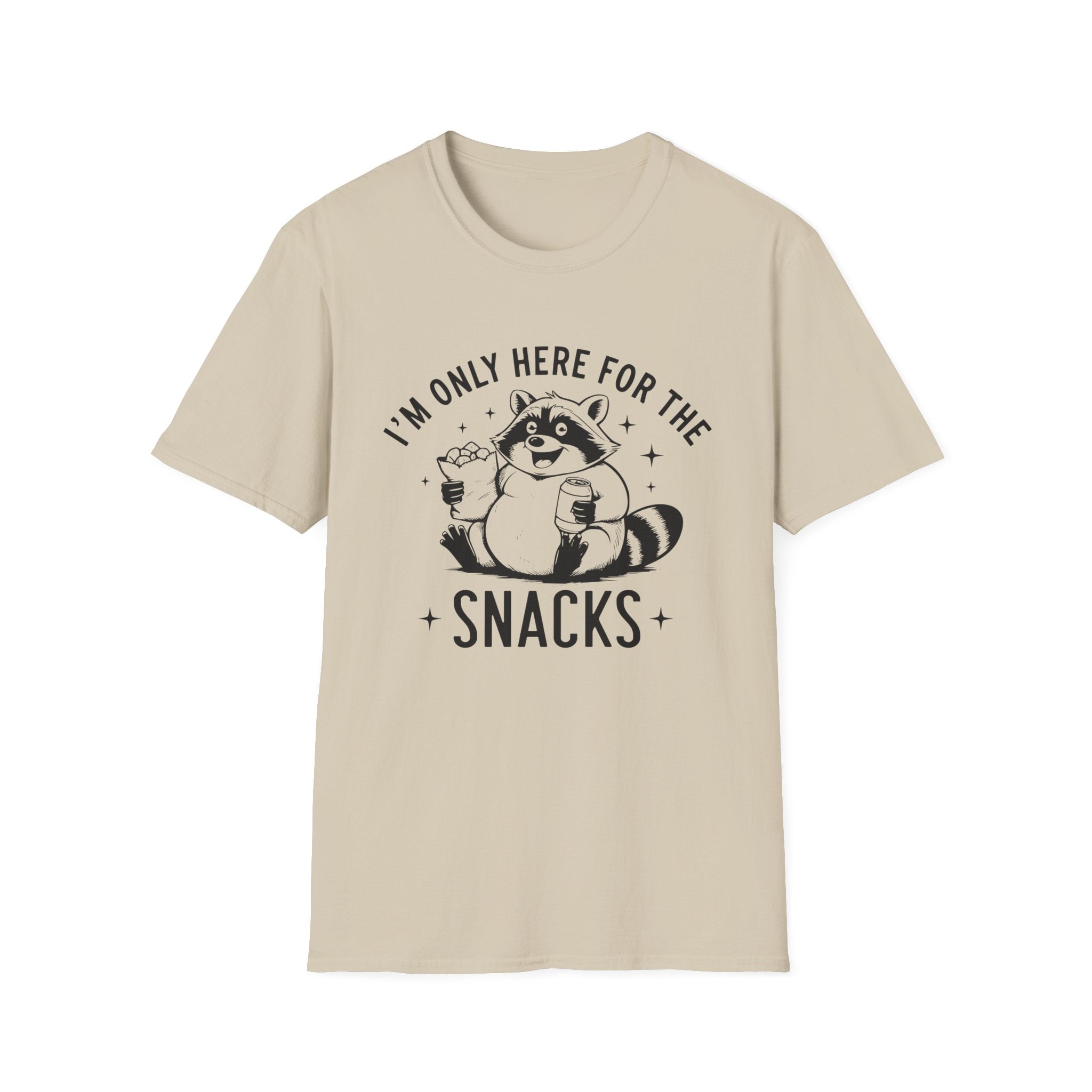 Men's Graphic T-shirt - I'm Only Here For The Snacks | T-Shirt by atgodanddesigns