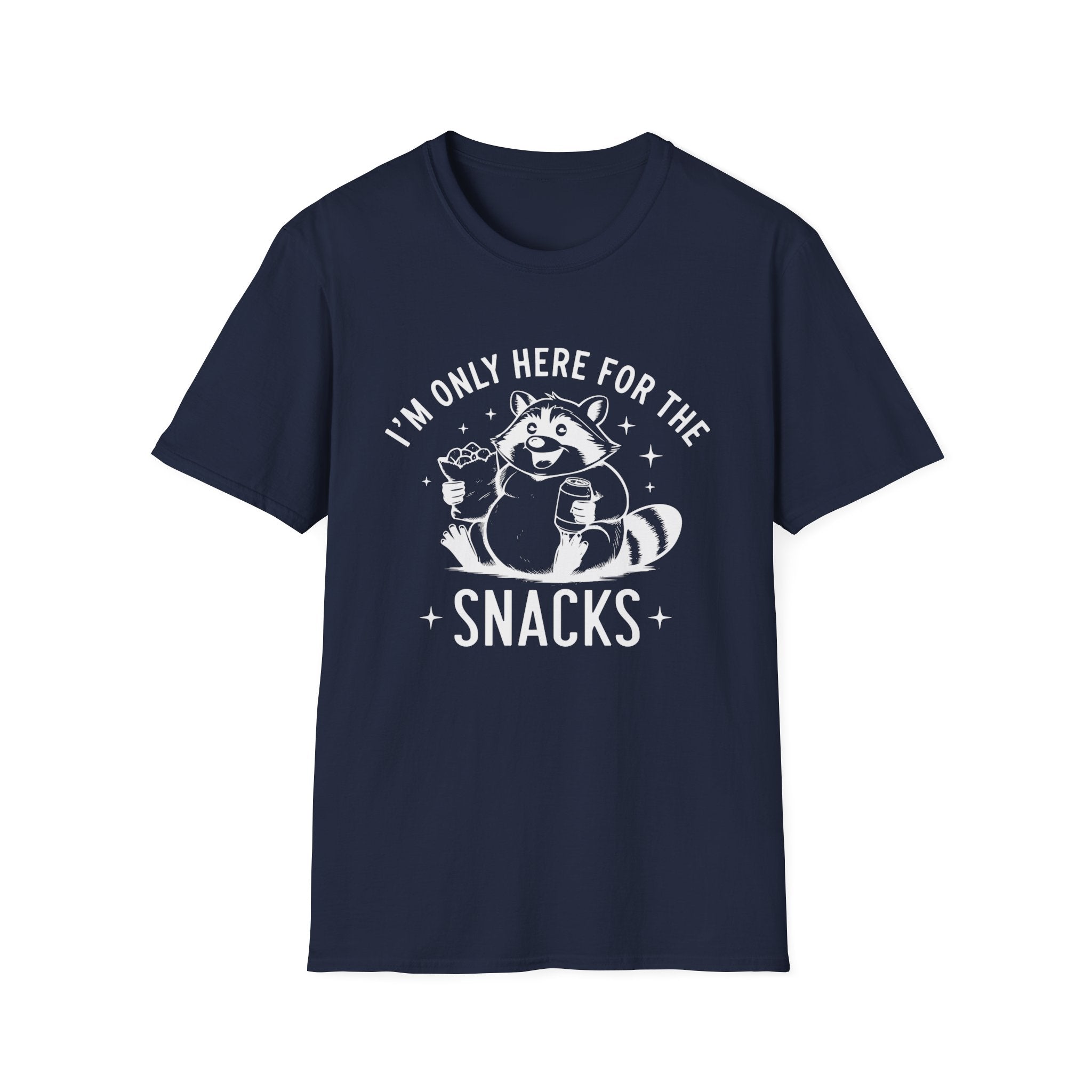 Men's Graphic T-shirt - I'm Only Here For The Snacks | T-Shirt by atgodanddesigns