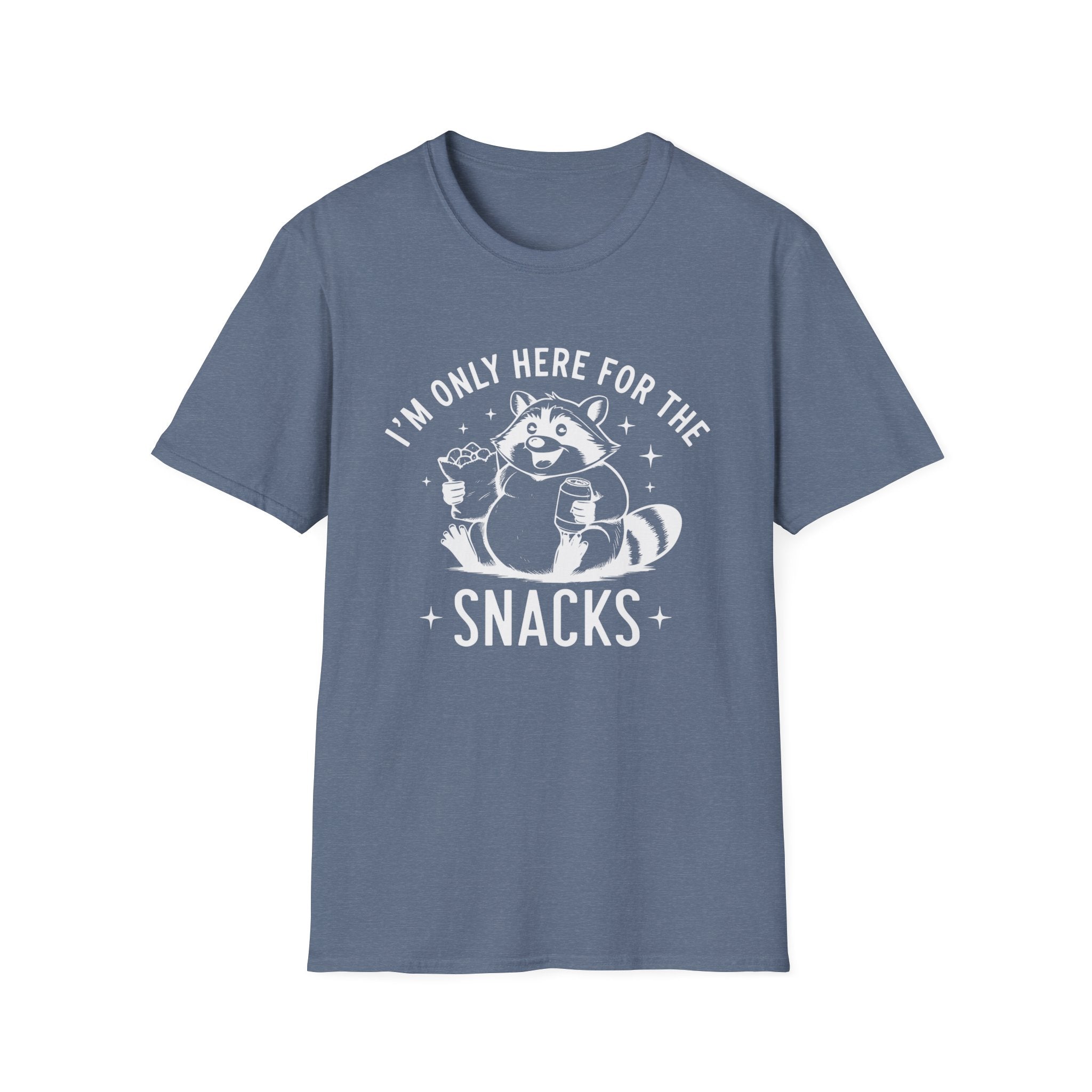 Men's Graphic T-shirt - I'm Only Here For The Snacks | T-Shirt by atgodanddesigns