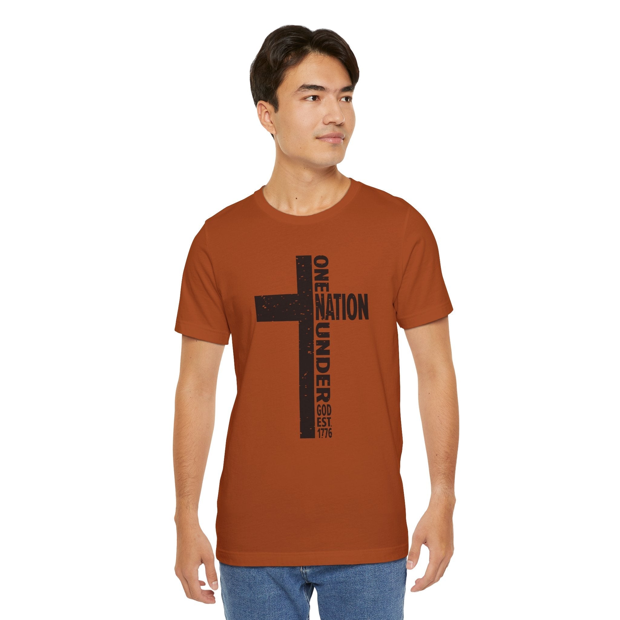 Men's Graphic T-shirt - " One Nation Under God" | T-Shirt by atgodanddesigns