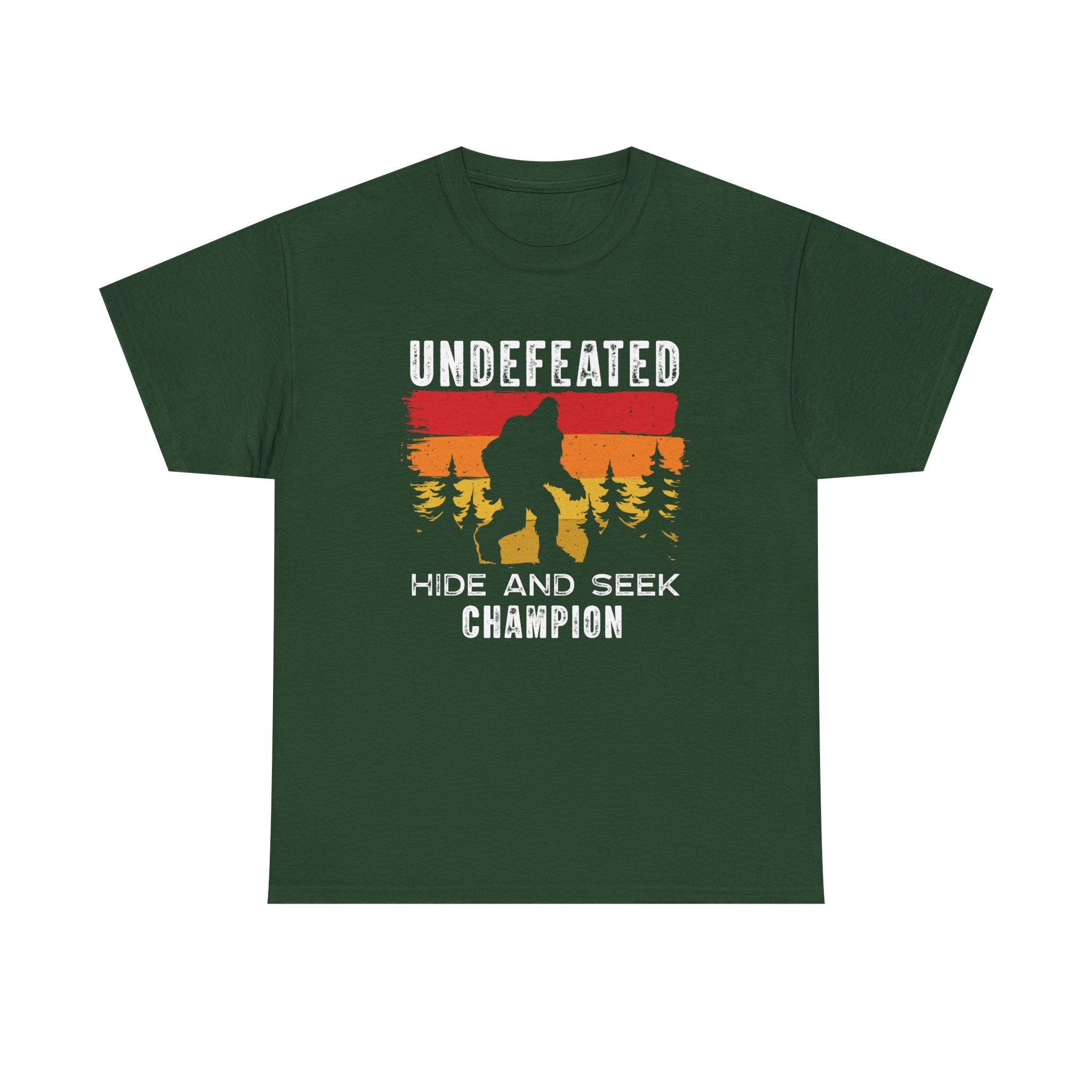 Men's Graphic T-Shirt - Undefeated Hide & Seek Champion | T-Shirt by atgodanddesigns