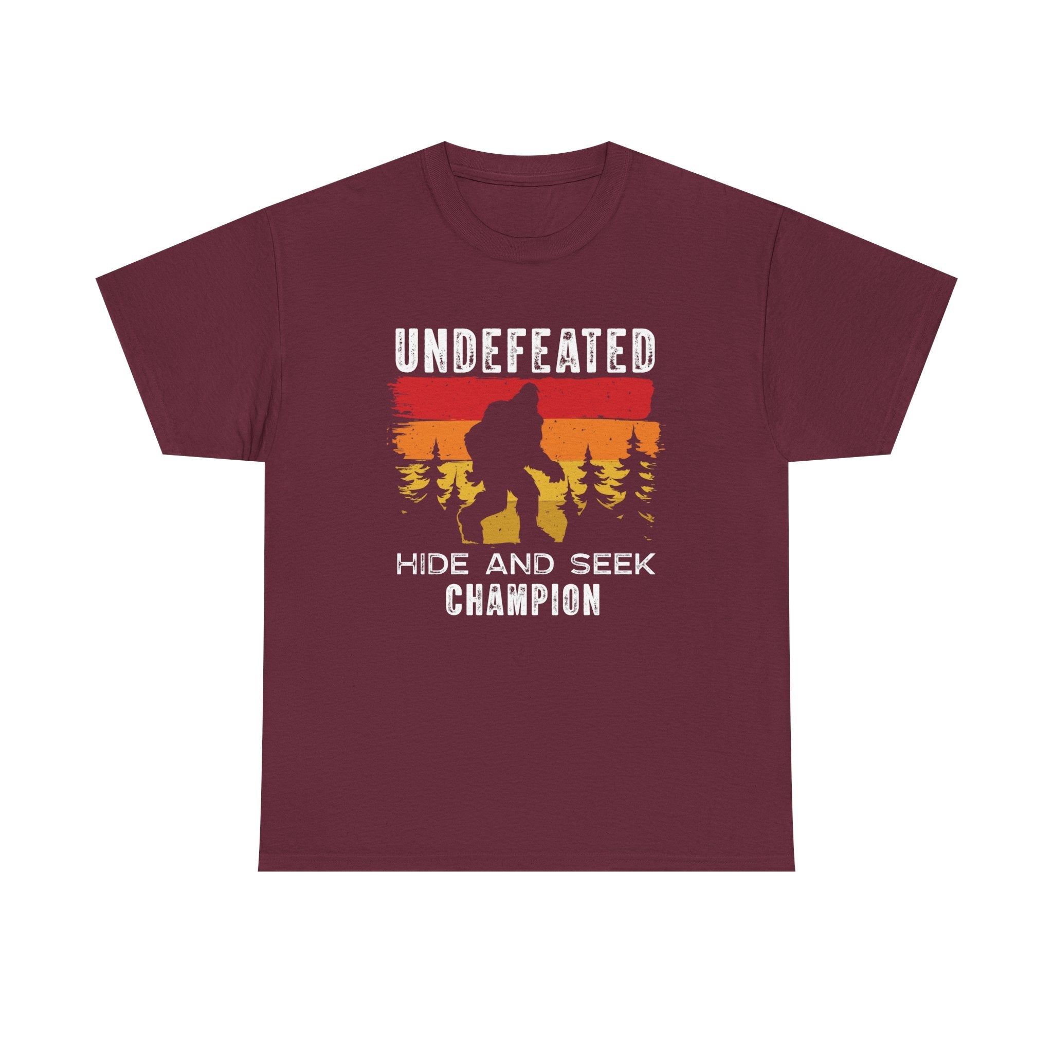 Men's Graphic T-Shirt - Undefeated Hide & Seek Champion | T-Shirt by atgodanddesigns