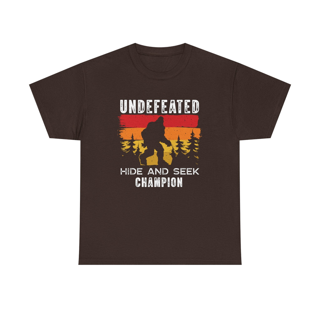 Men's Graphic T-Shirt - Undefeated Hide & Seek Champion | T-Shirt by atgodanddesigns