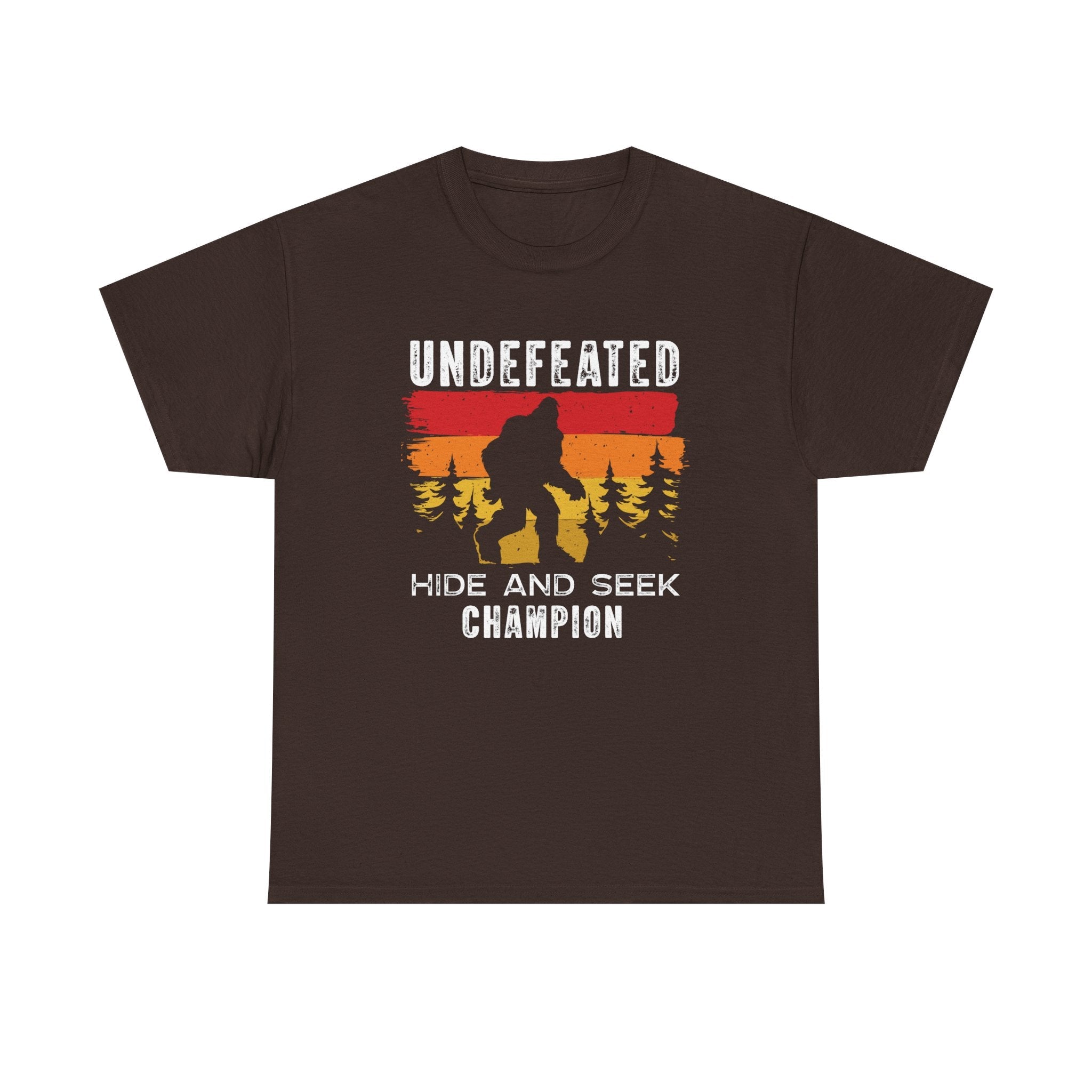 Men's Graphic T-Shirt - Undefeated Hide & Seek Champion | T-Shirt by atgodanddesigns