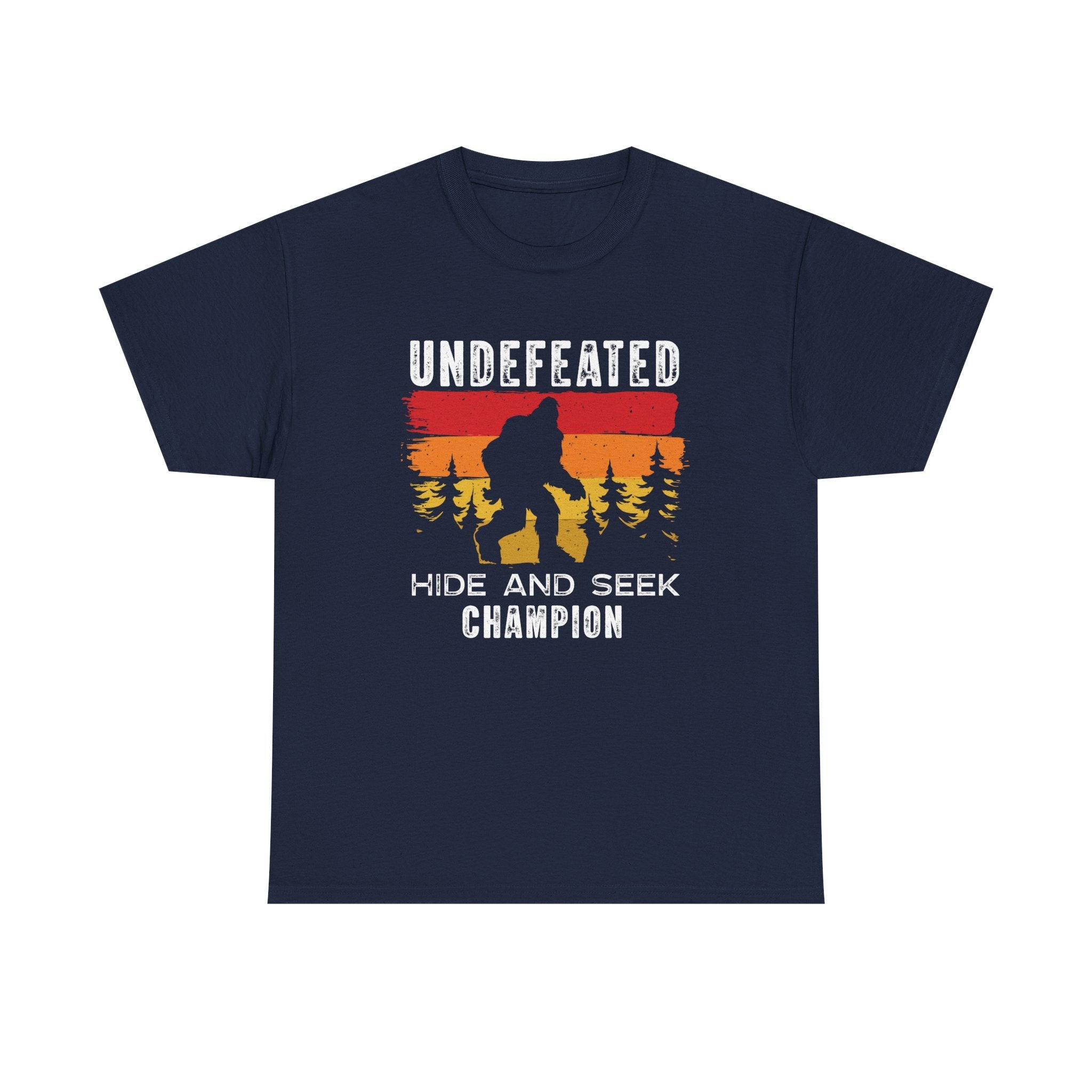 Men's Graphic T-Shirt - Undefeated Hide & Seek Champion | T-Shirt by atgodanddesigns