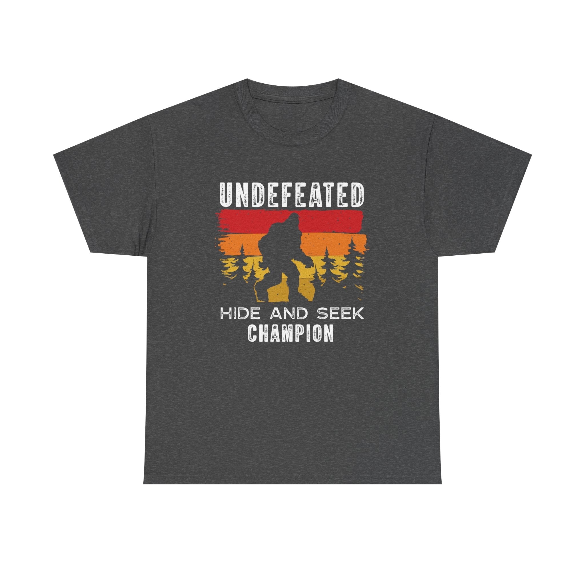 Men's Graphic T-Shirt - Undefeated Hide & Seek Champion | T-Shirt by atgodanddesigns