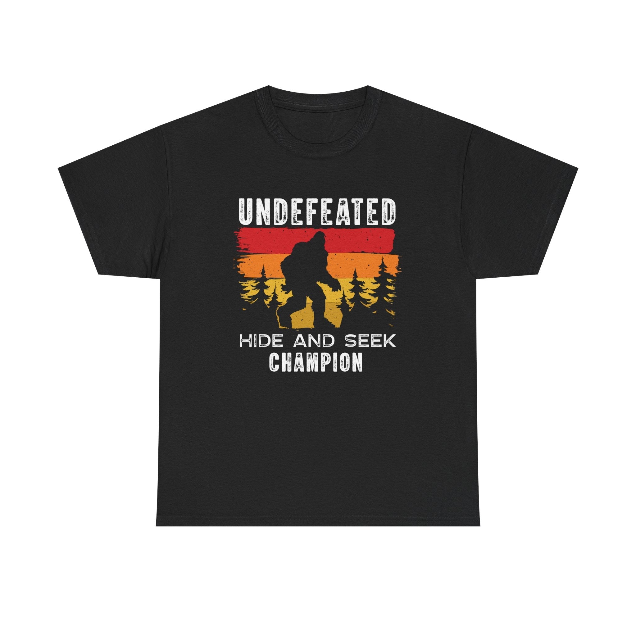 Men's Graphic T-Shirt - Undefeated Hide & Seek Champion | T-Shirt by atgodanddesigns
