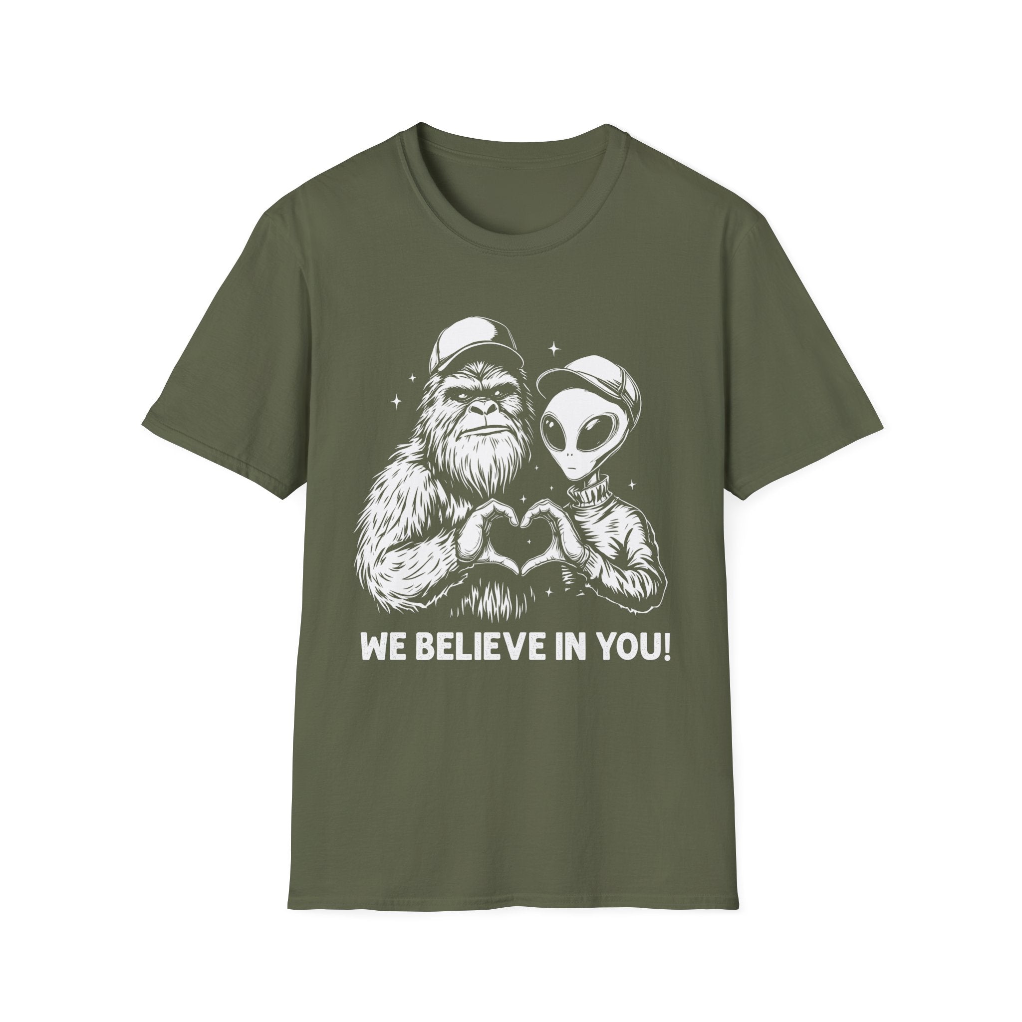 Men's Graphic T-Shirt - We Believe in You | T-Shirt by atgodanddesigns