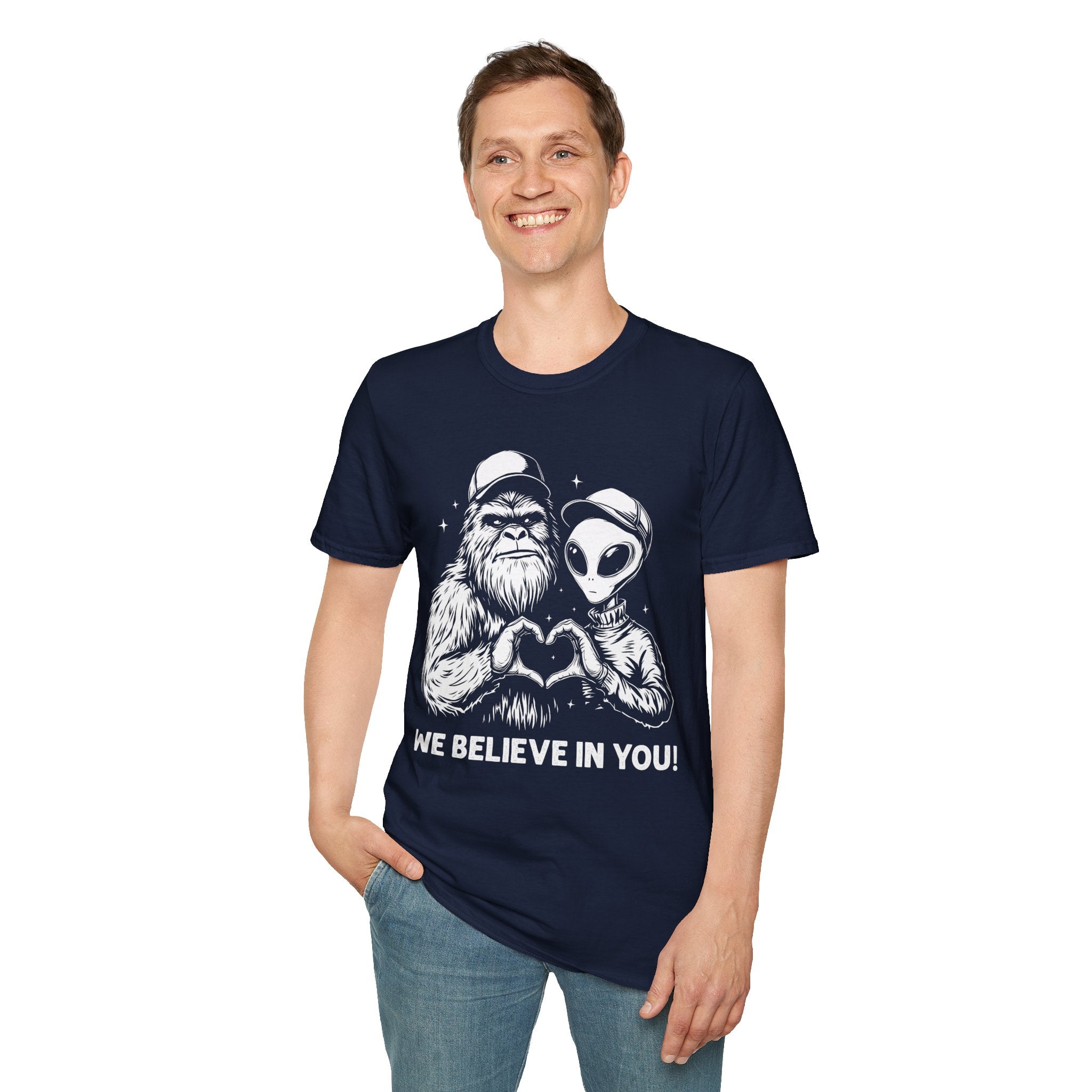 Men's Graphic T-Shirt - We Believe in You | T-Shirt by atgodanddesigns