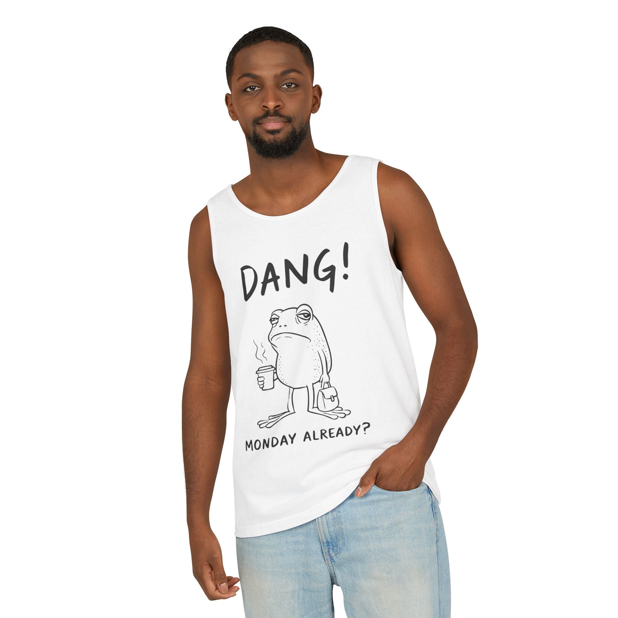 Men's Graphic Tank - Dang! Monday Already? | Tank Top by atgodanddesigns