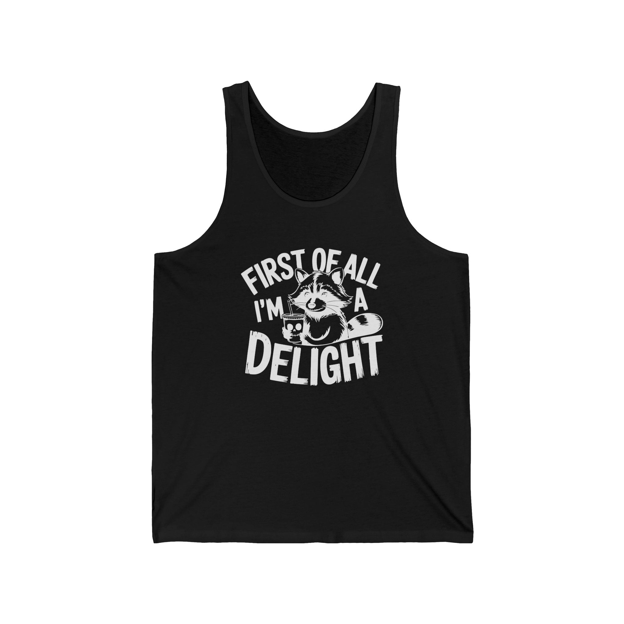 Men's Graphic Tank - First Of All I'm A Delight | Tank Top by atgodanddesigns