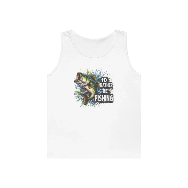 Men's Graphic Tank - I'd Rather Be Fishing | Tank Top by atgodanddesigns
