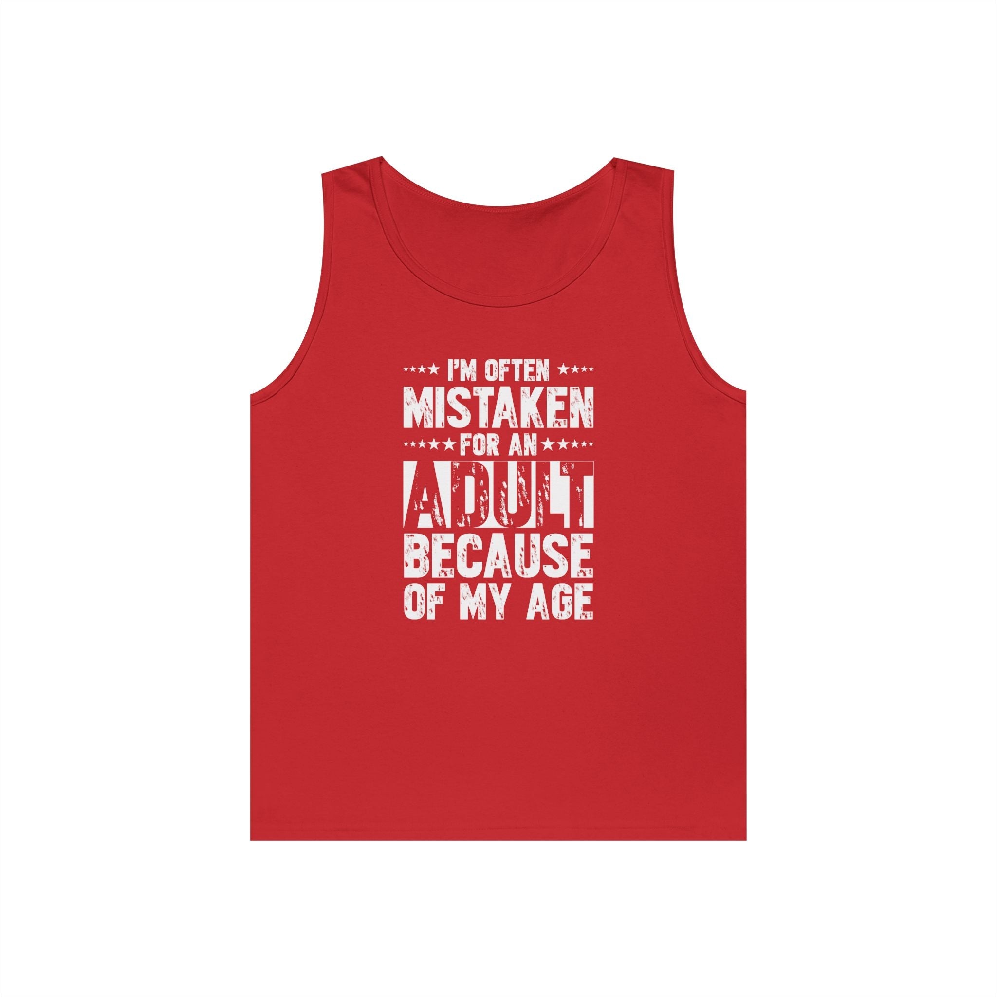 Men's Graphic Tank - I'm Often Mistaken For An Adult Because Of My Age | Tank Top by atgodanddesigns
