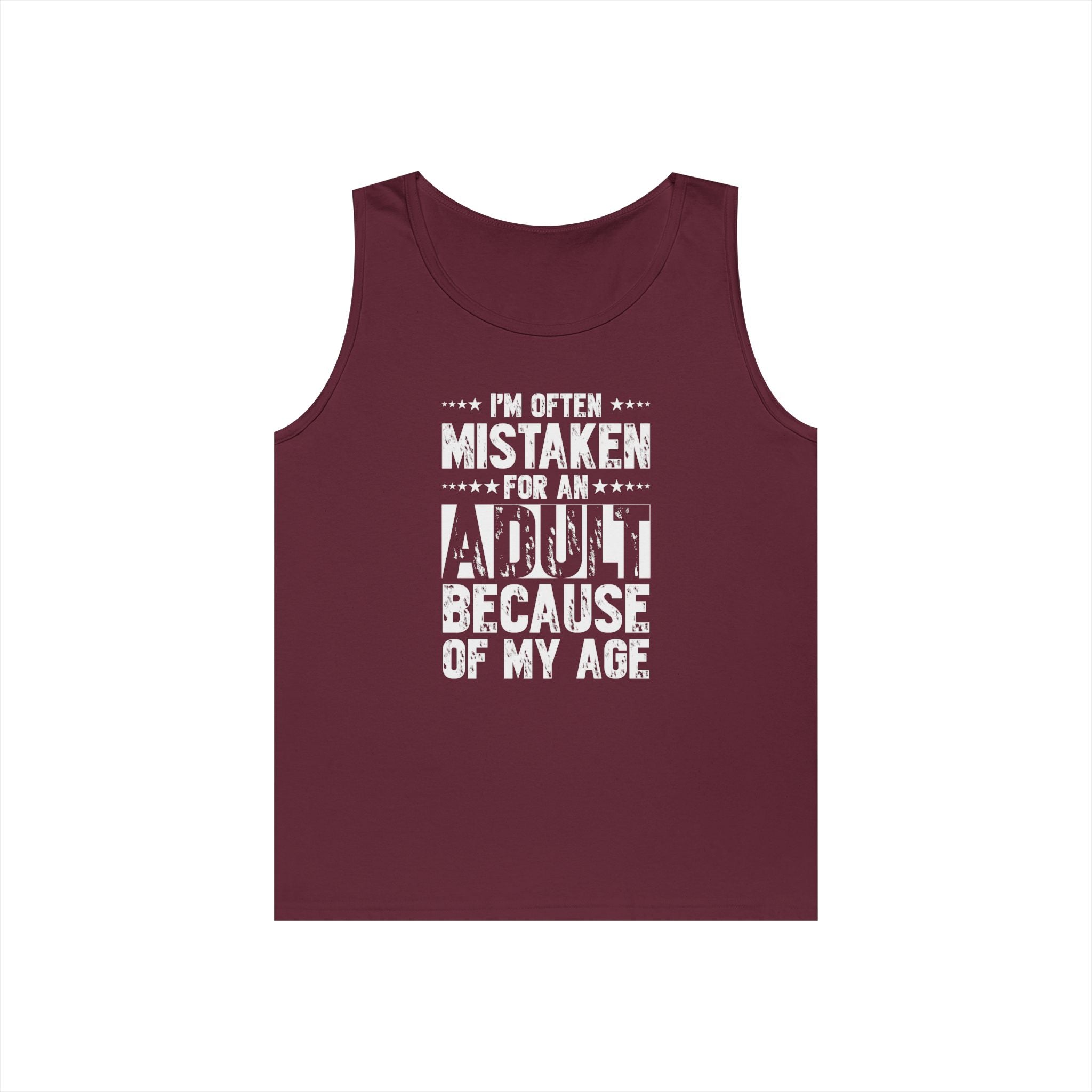 Men's Graphic Tank - I'm Often Mistaken For An Adult Because Of My Age | Tank Top by atgodanddesigns
