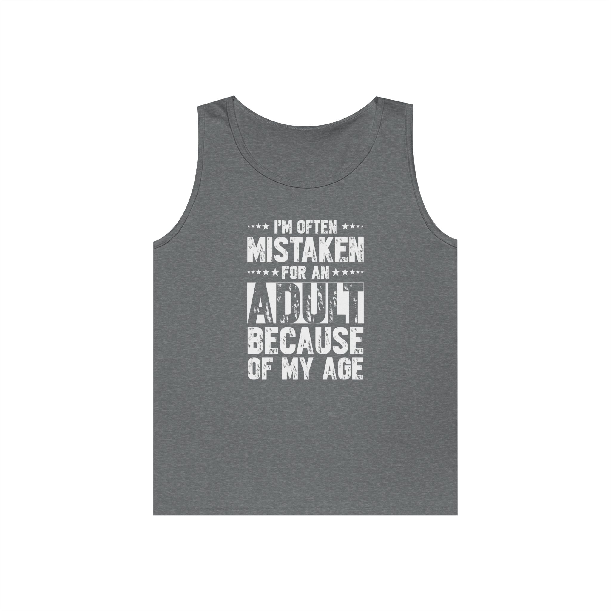 Men's Graphic Tank - I'm Often Mistaken For An Adult Because Of My Age | Tank Top by atgodanddesigns