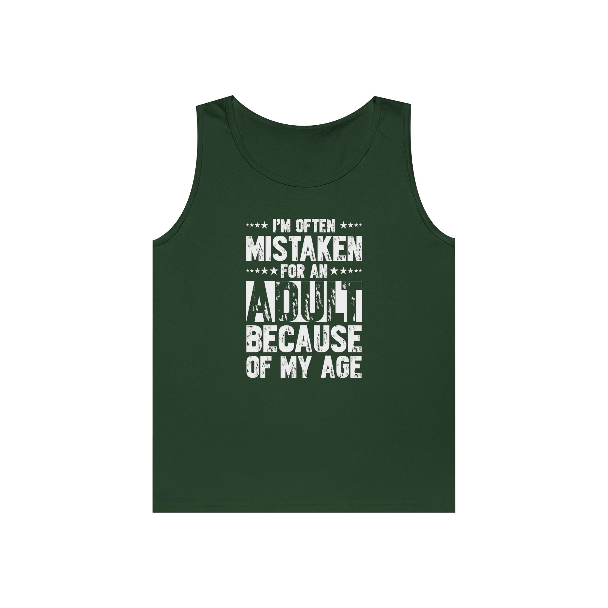 Men's Graphic Tank - I'm Often Mistaken For An Adult Because Of My Age | Tank Top by atgodanddesigns