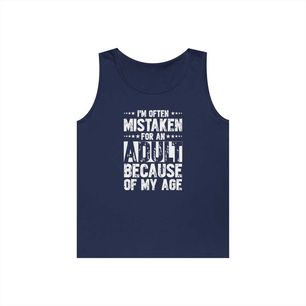 Men's Graphic Tank - I'm Often Mistaken For An Adult Because Of My Age | Tank Top by atgodanddesigns