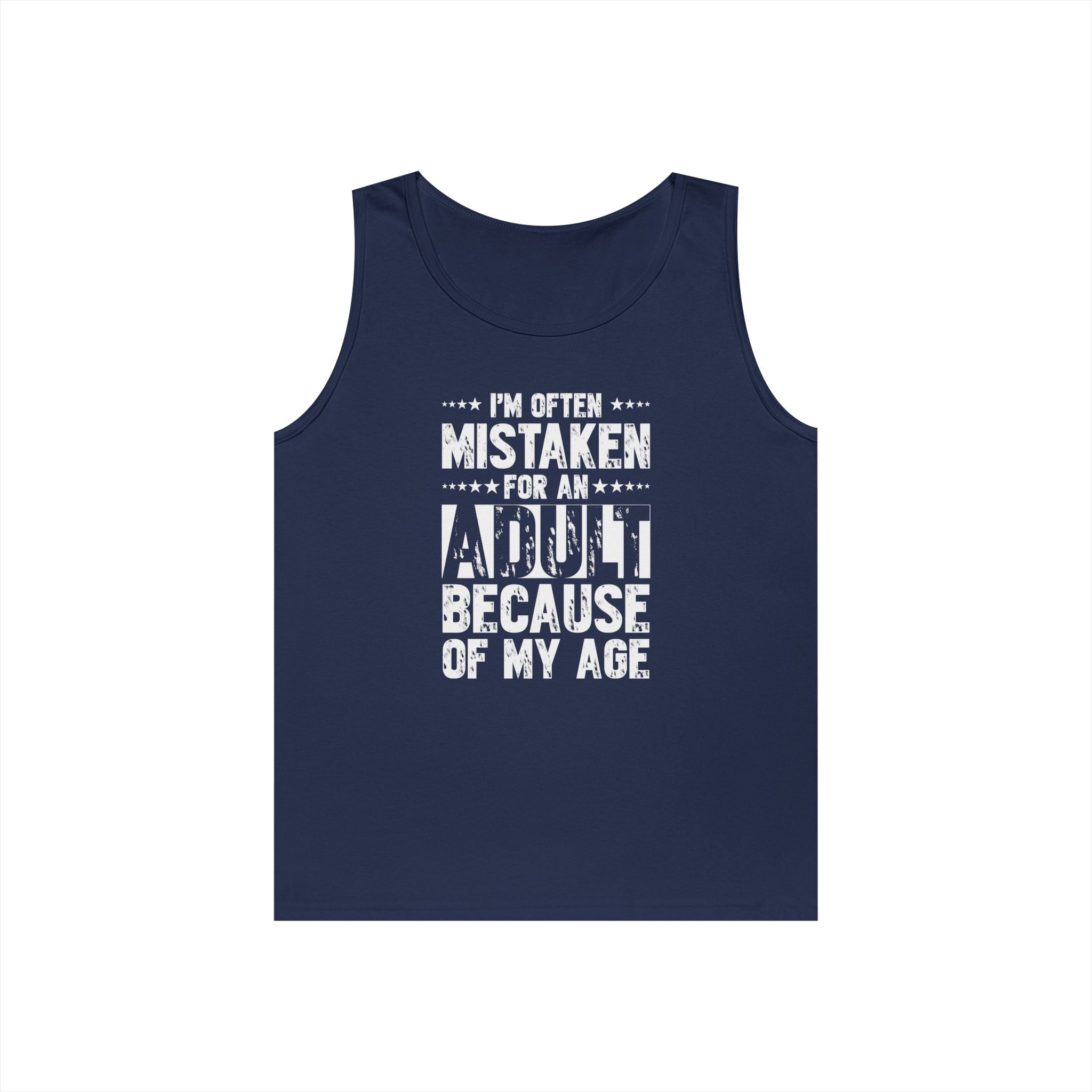 Men's Graphic Tank - I'm Often Mistaken For An Adult Because Of My Age | Tank Top by atgodanddesigns