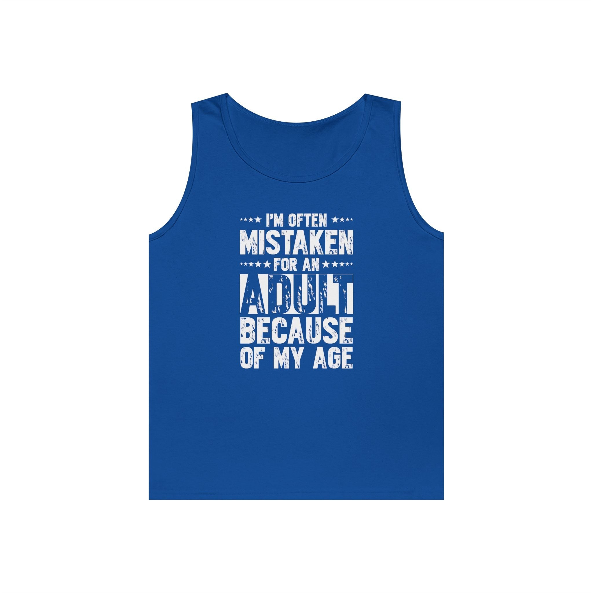 Men's Graphic Tank - I'm Often Mistaken For An Adult Because Of My Age | Tank Top by atgodanddesigns