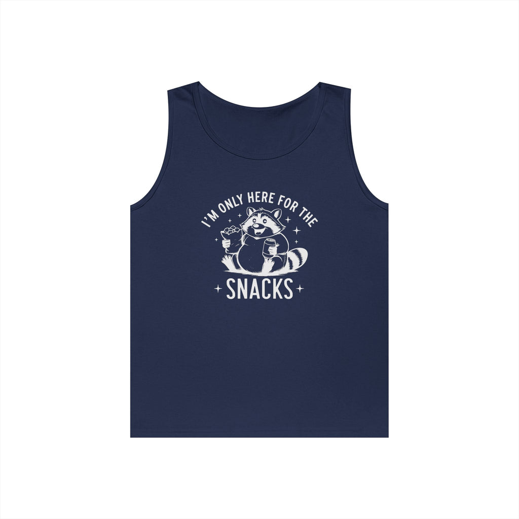 Men's Graphic Tank - I'm Only Here For The Snacks | Tank Top by atgodanddesigns