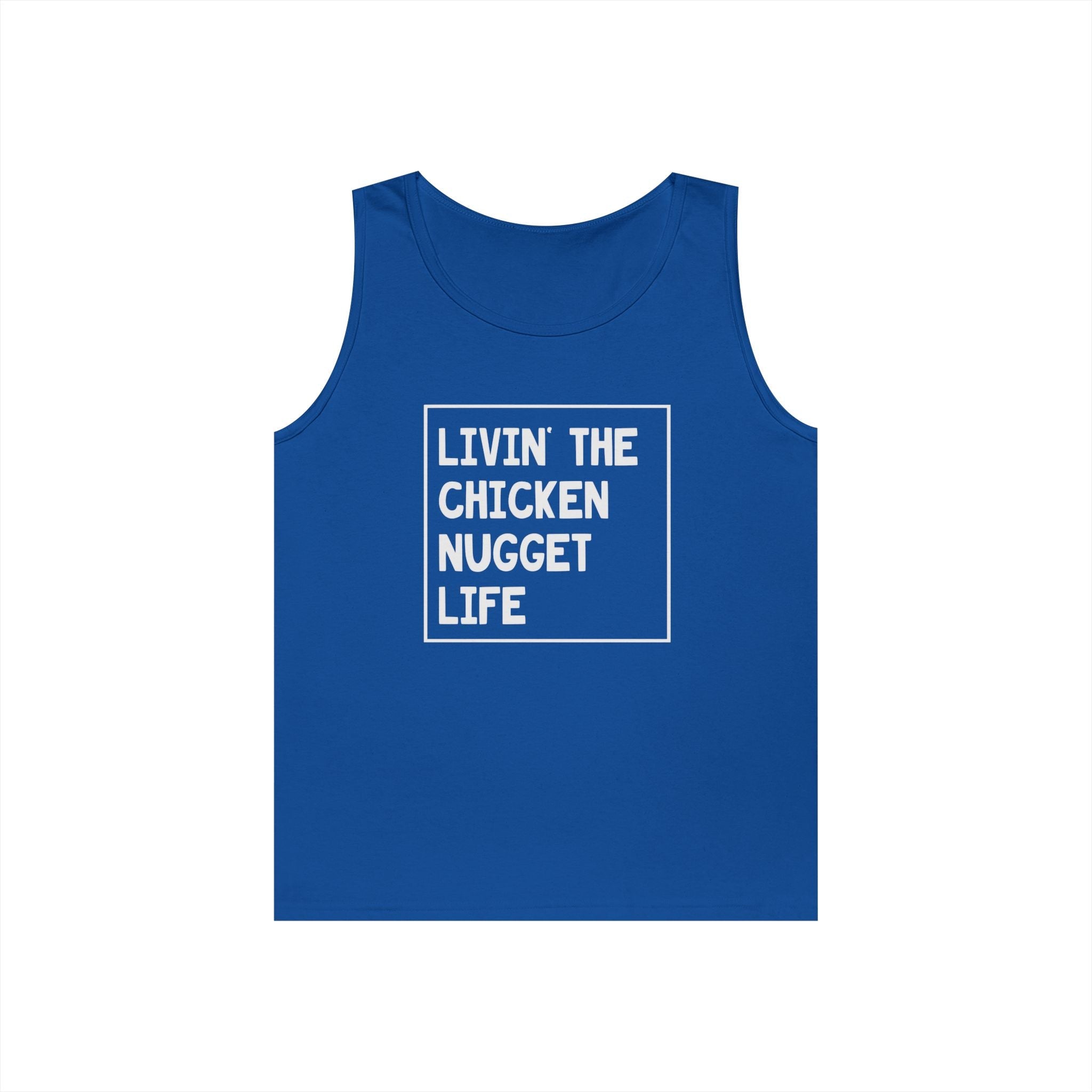 Men's Graphic Tank - Livin' The Chicken Nugget Life | Tank Top by atgodanddesigns