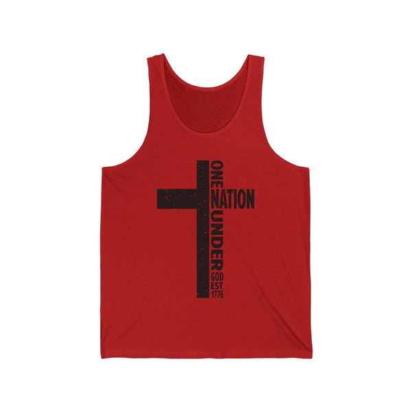 Men's Graphic Tank - " One Nation Under God" | Tank Top by atgodanddesigns