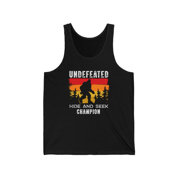 Men's Graphic Tank - Undefeated Hide & Seek Champion | Tank Top by atgodanddesigns