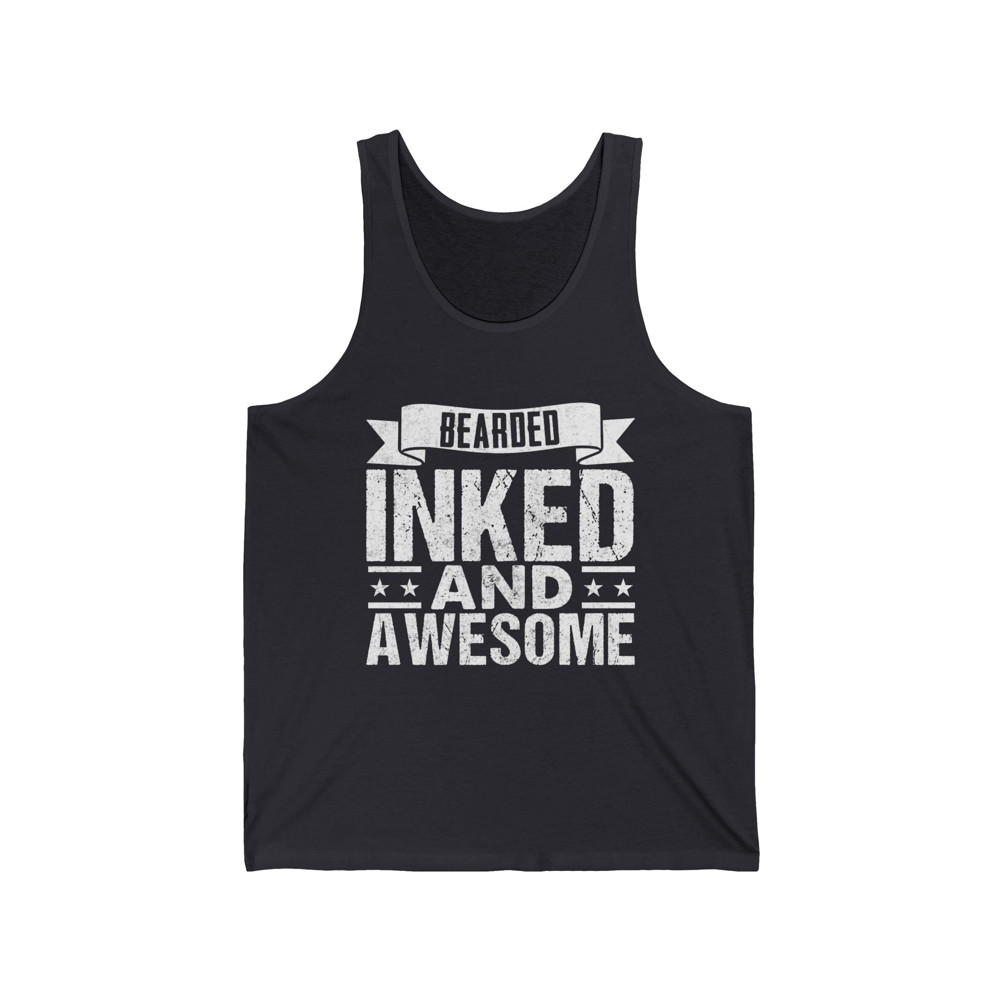 Men's Tank - Bearded Inked And Awesome | Tank Top by atgodanddesigns