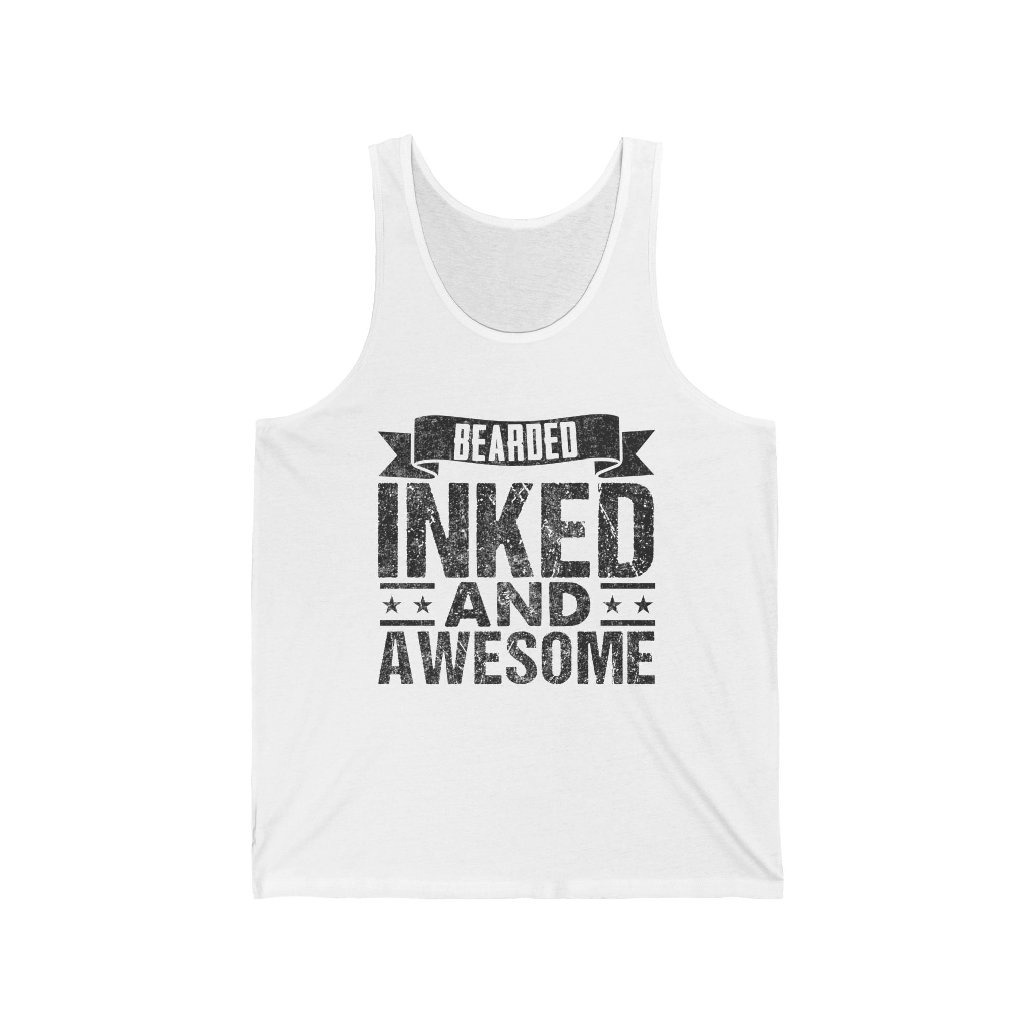Men's Tank - Bearded Inked And Awesome | Tank Top by atgodanddesigns