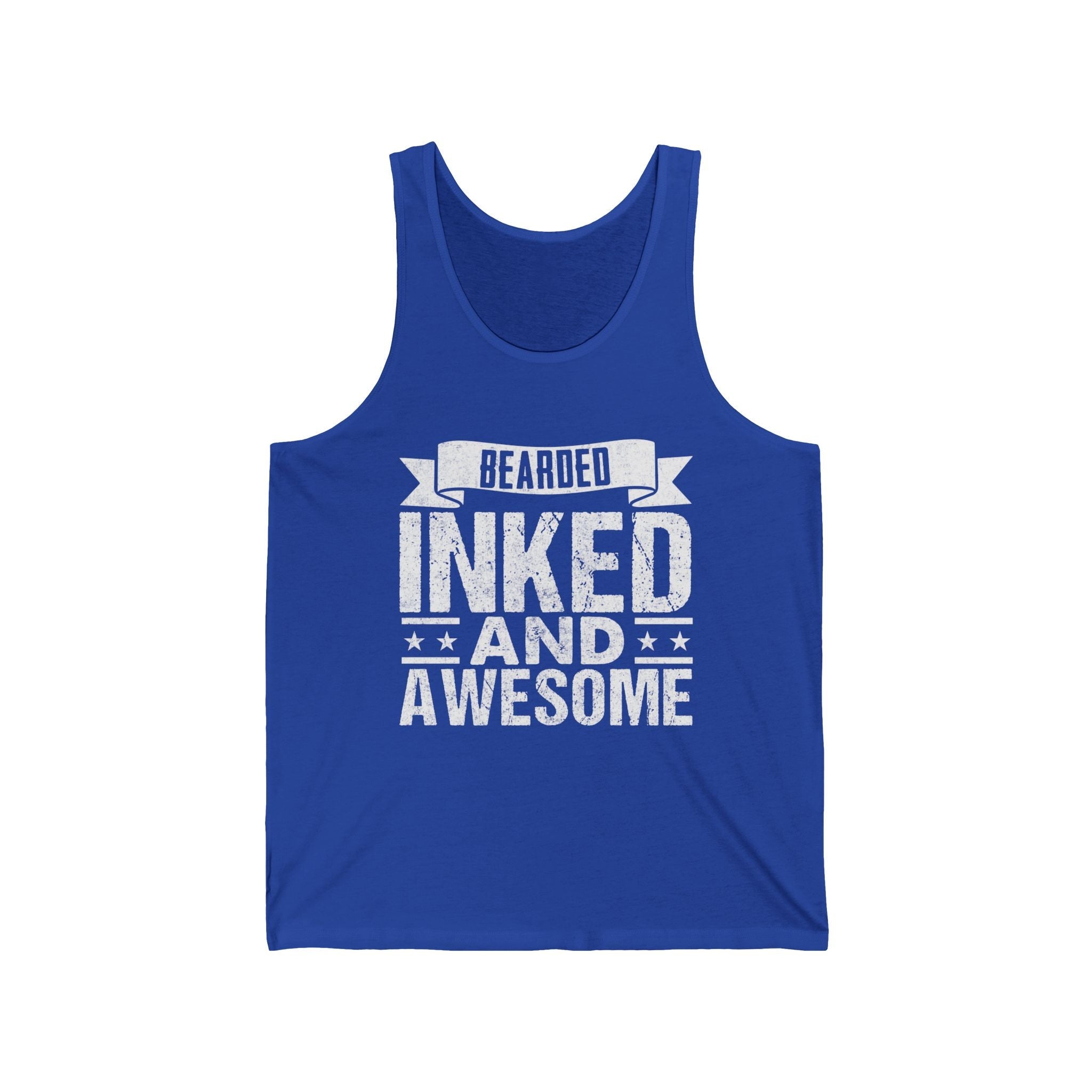 Men's Tank - Bearded Inked And Awesome | Tank Top by atgodanddesigns
