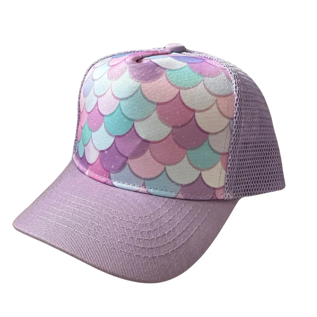 Mermaid Trucker Hat - Adult | Trucker hat by atgodanddesigns