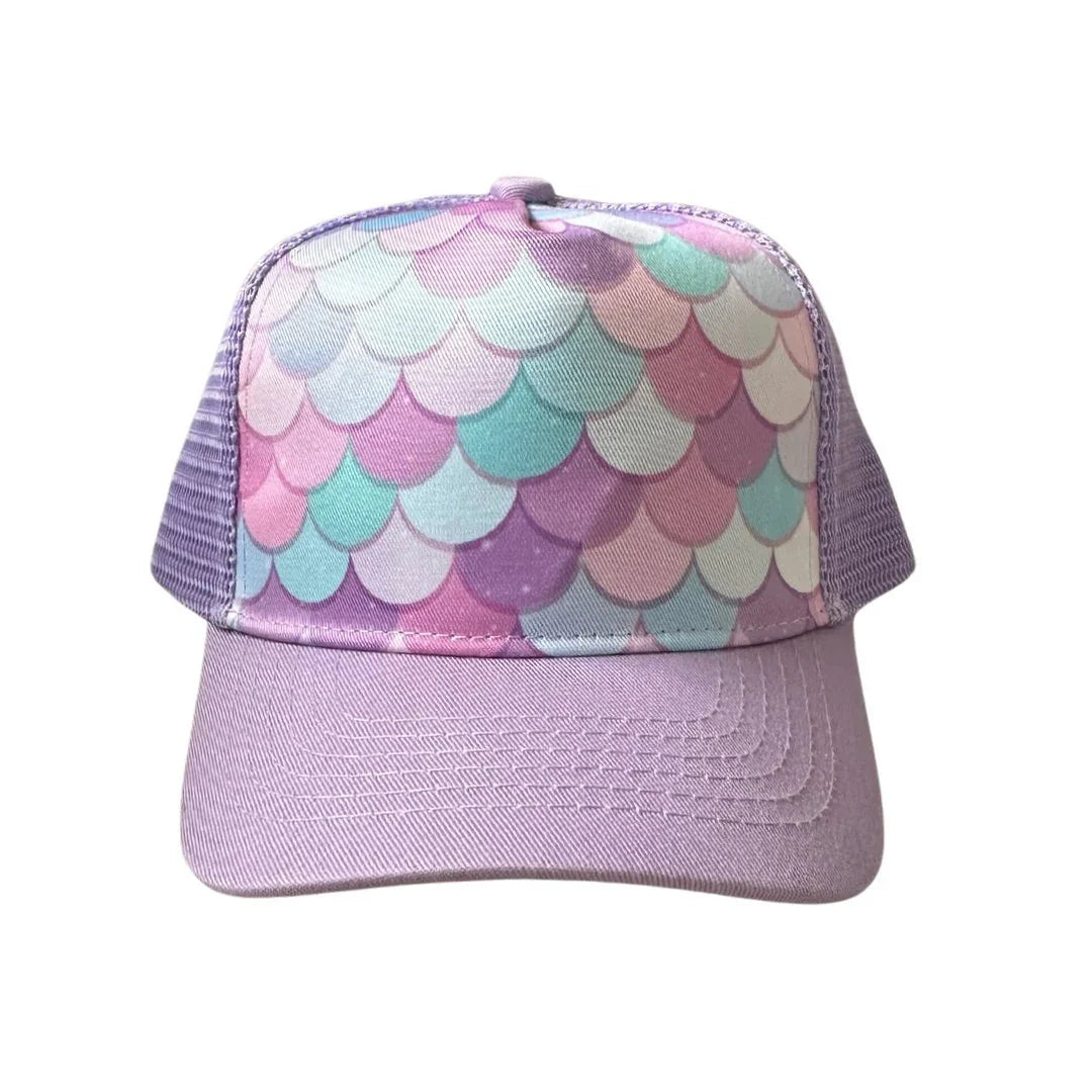 Mermaid Trucker Hat - Adult | Trucker hat by atgodanddesigns