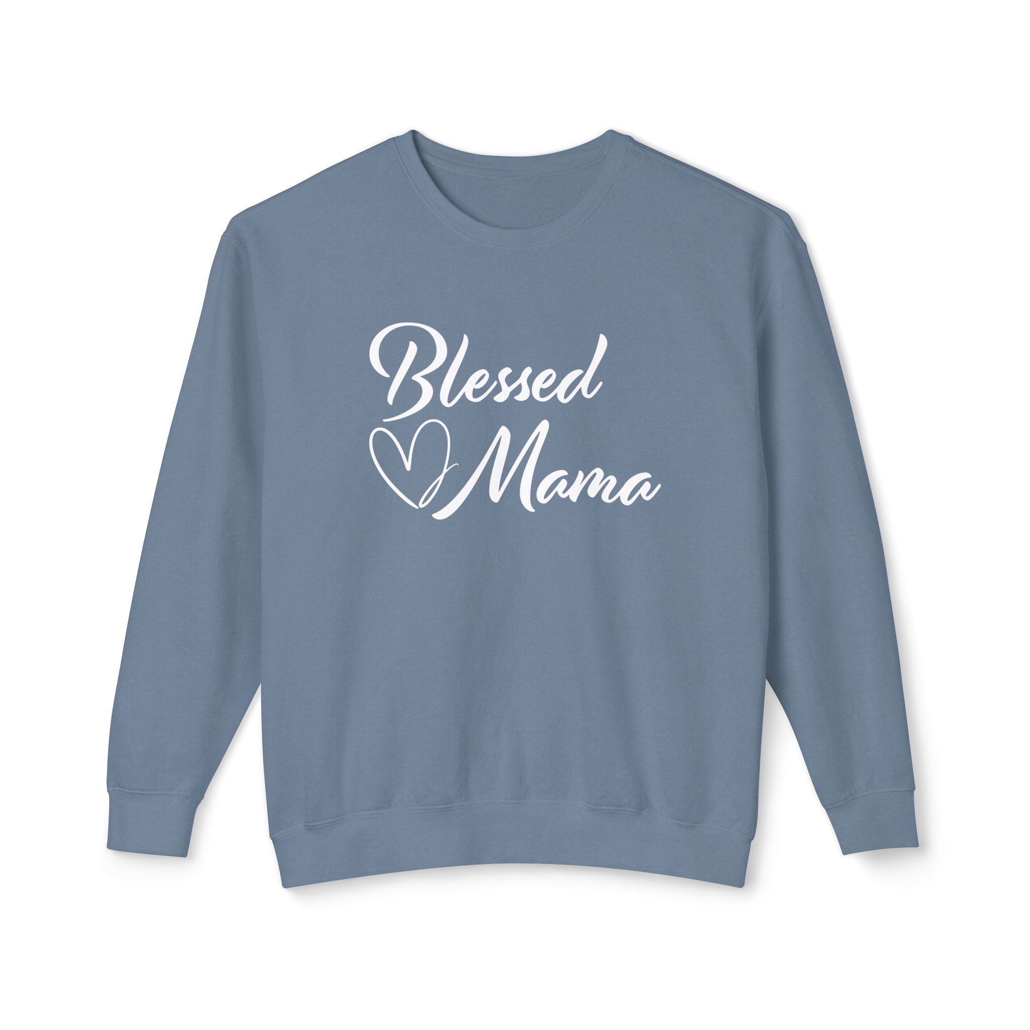 Mom Comfort Colors Sweater - Blessed Mom | Sweatshirt by atgodanddesigns