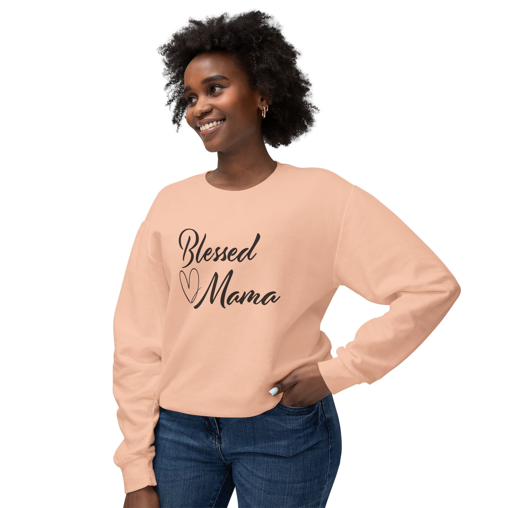 Mom Comfort Colors Sweater - Blessed Mom | Sweatshirt by atgodanddesigns