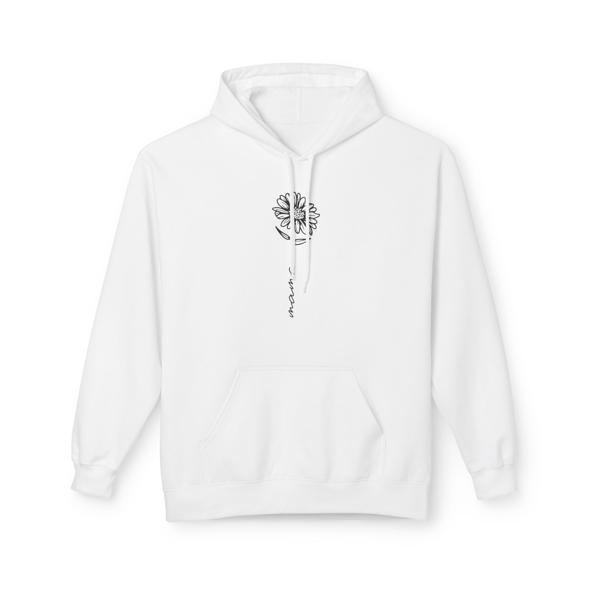 Mom Fleece Hoodie - Floral Mama | Hoodie by atgodanddesigns