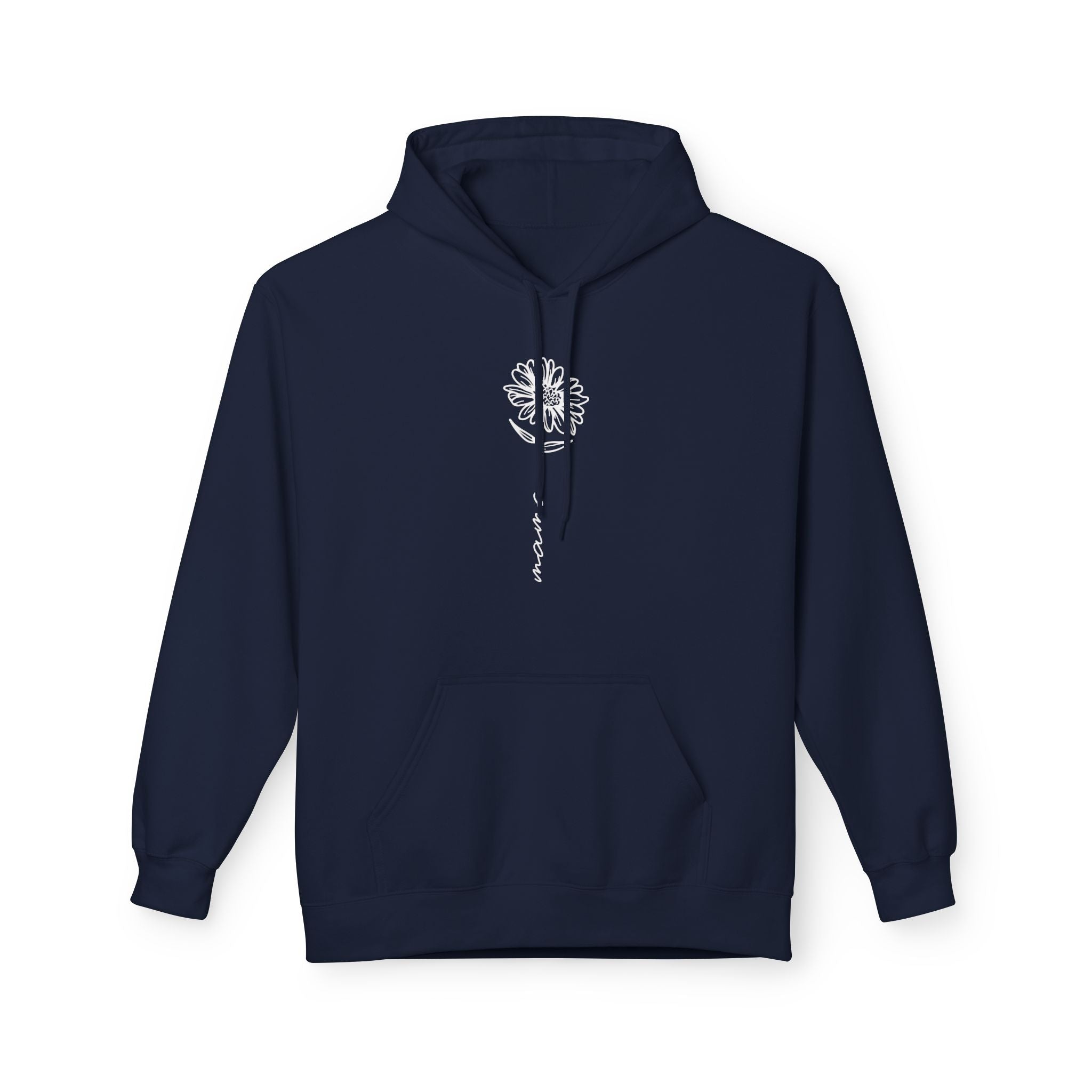 Mom Fleece Hoodie - Floral Mama | Hoodie by atgodanddesigns