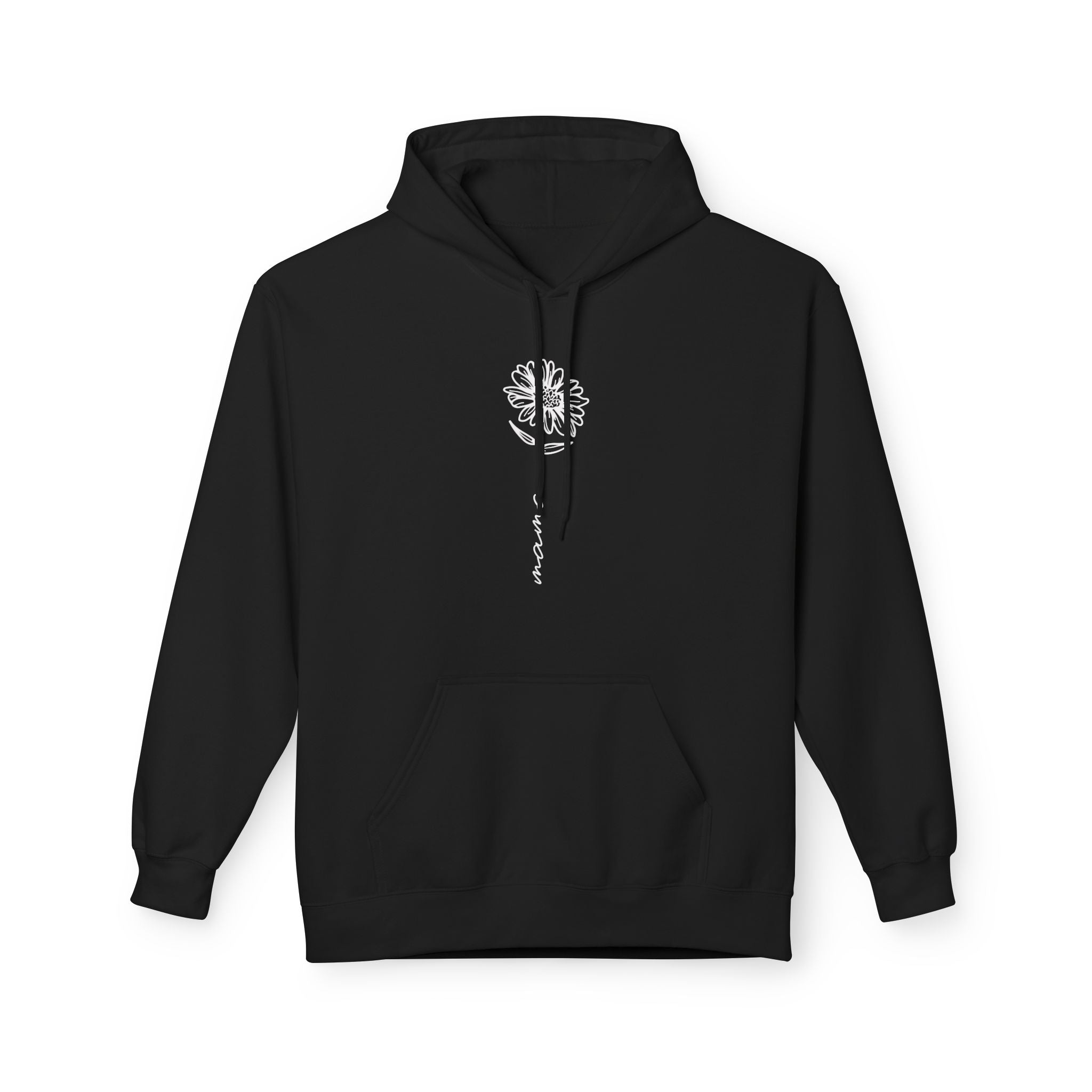Mom Fleece Hoodie - Floral Mama | Hoodie by atgodanddesigns