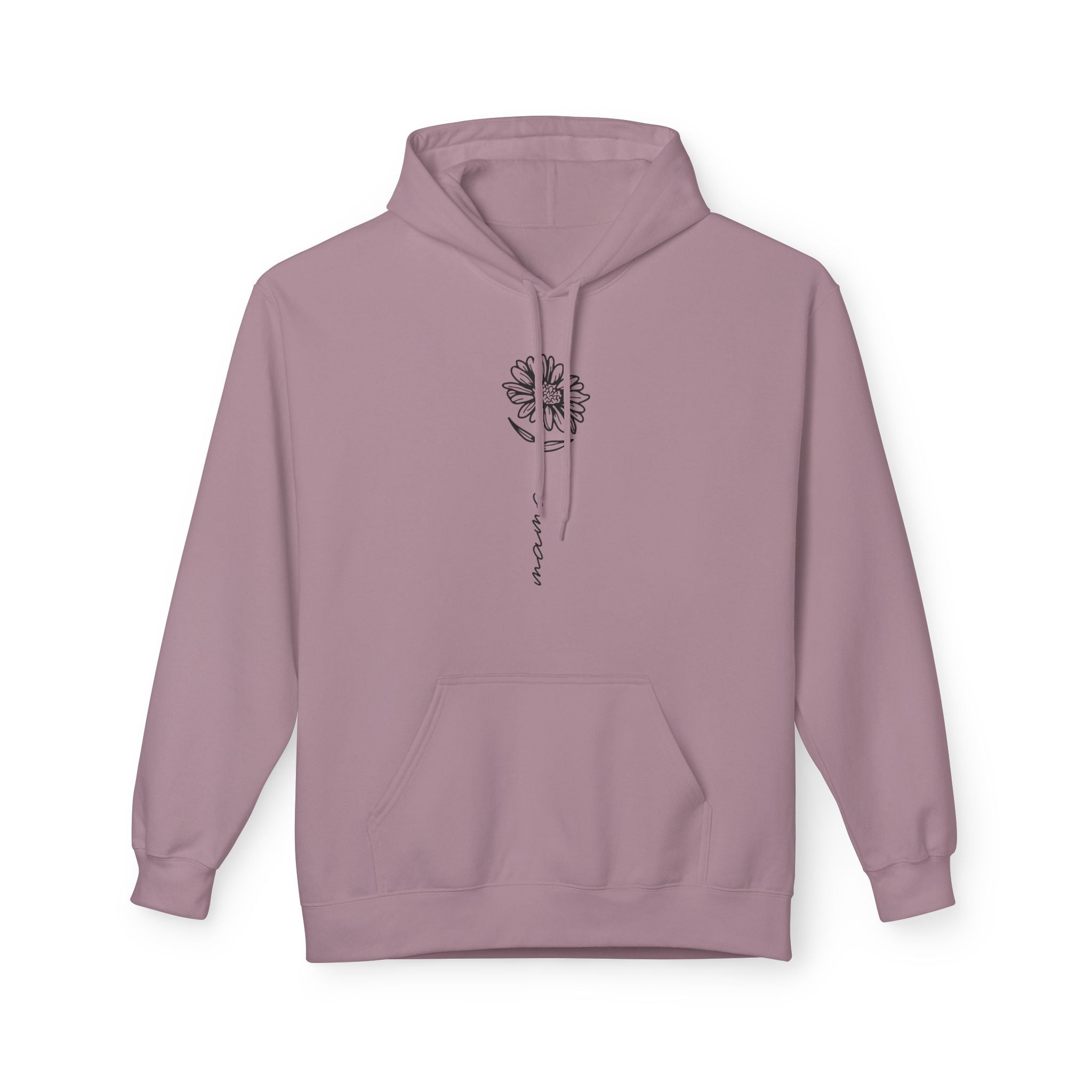 Mom Fleece Hoodie - Floral Mama | Hoodie by atgodanddesigns