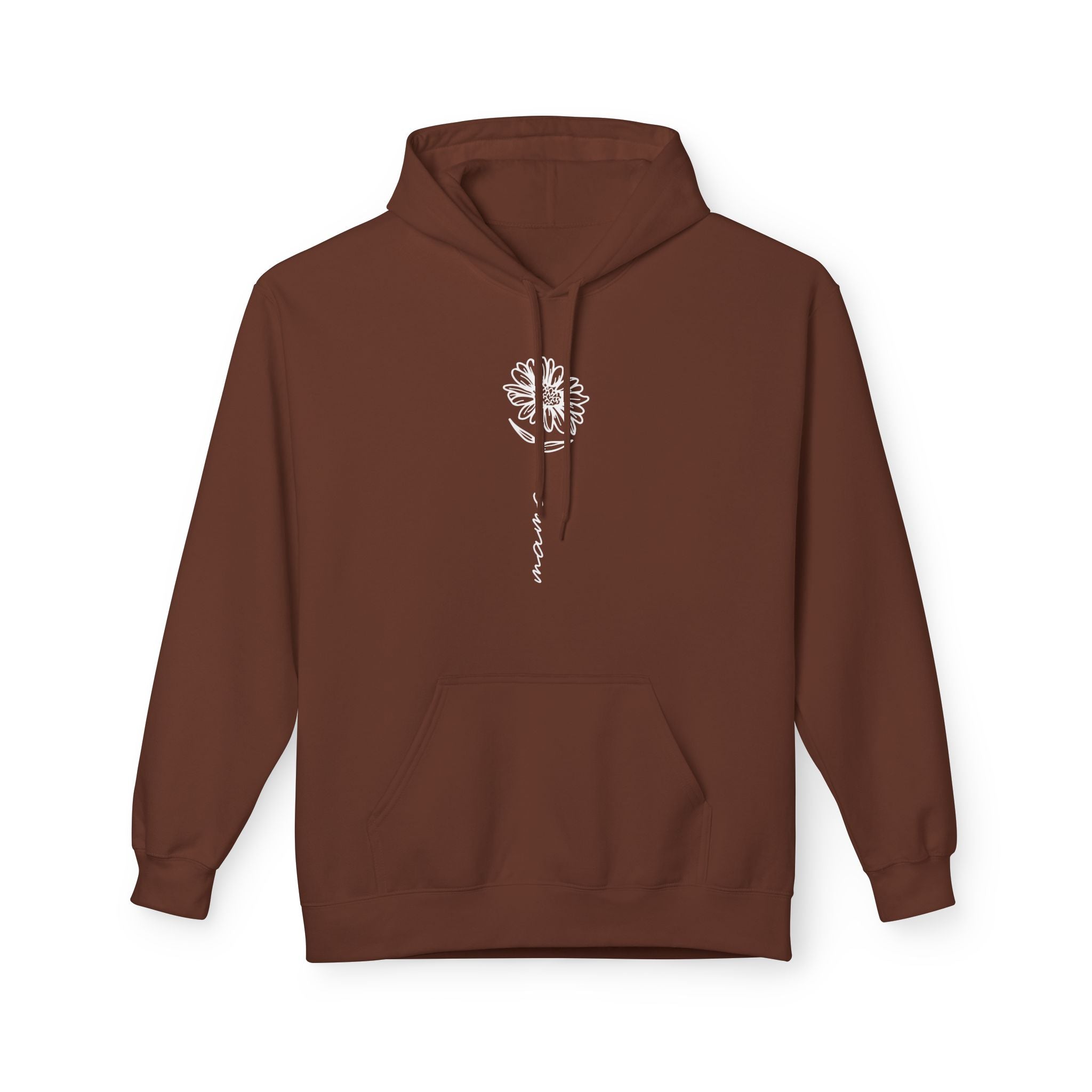 Mom Fleece Hoodie - Floral Mama | Hoodie by atgodanddesigns