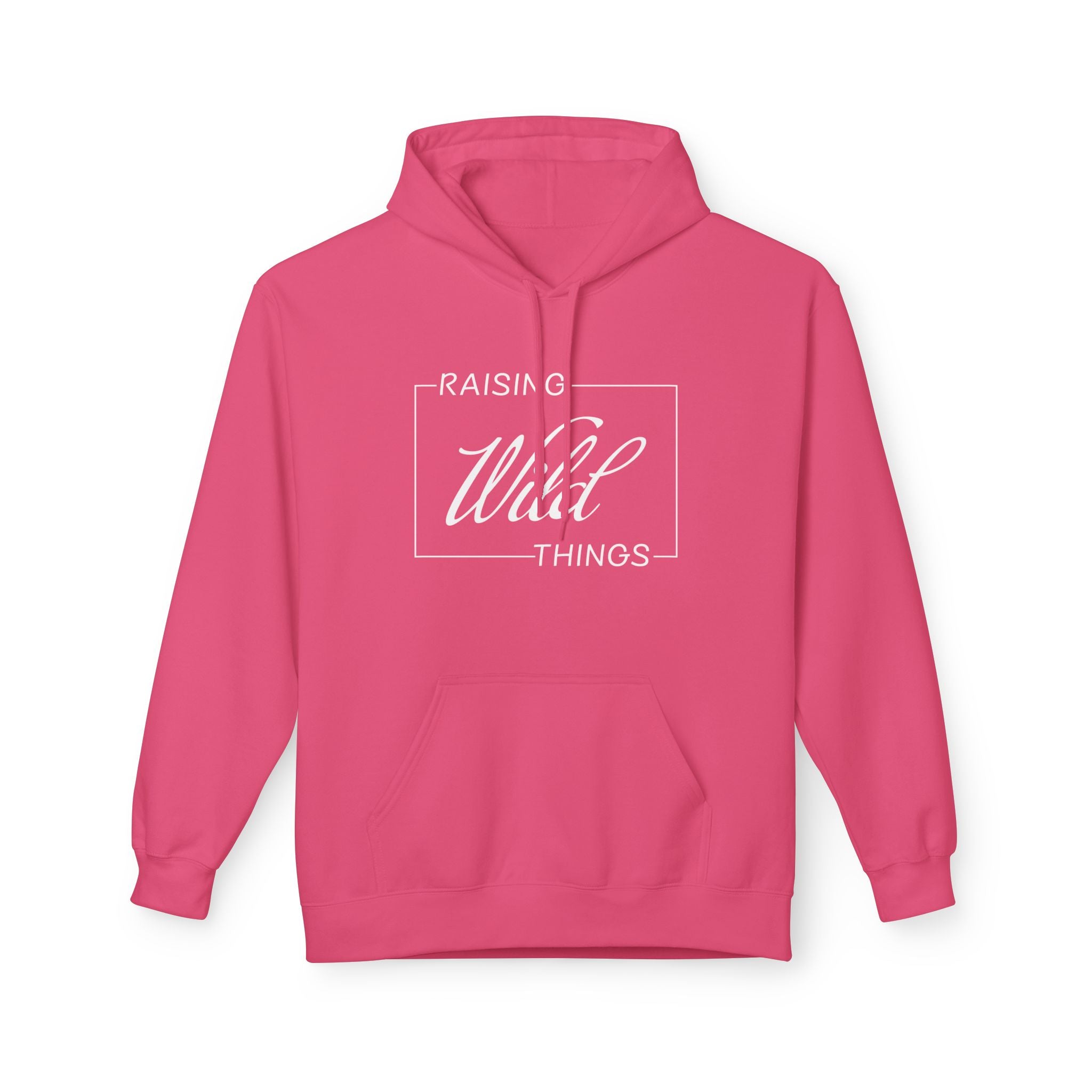 Mom Fleece Hoodie - Raising Wild Things | Hoodie by atgodanddesigns