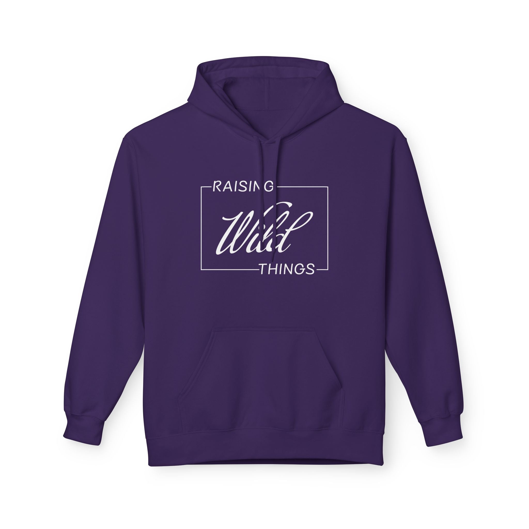 Mom Fleece Hoodie - Raising Wild Things | Hoodie by atgodanddesigns