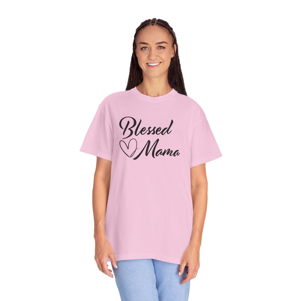 Mom Graphic T-Shirt - Blessed Mama | T-Shirt by atgodanddesigns