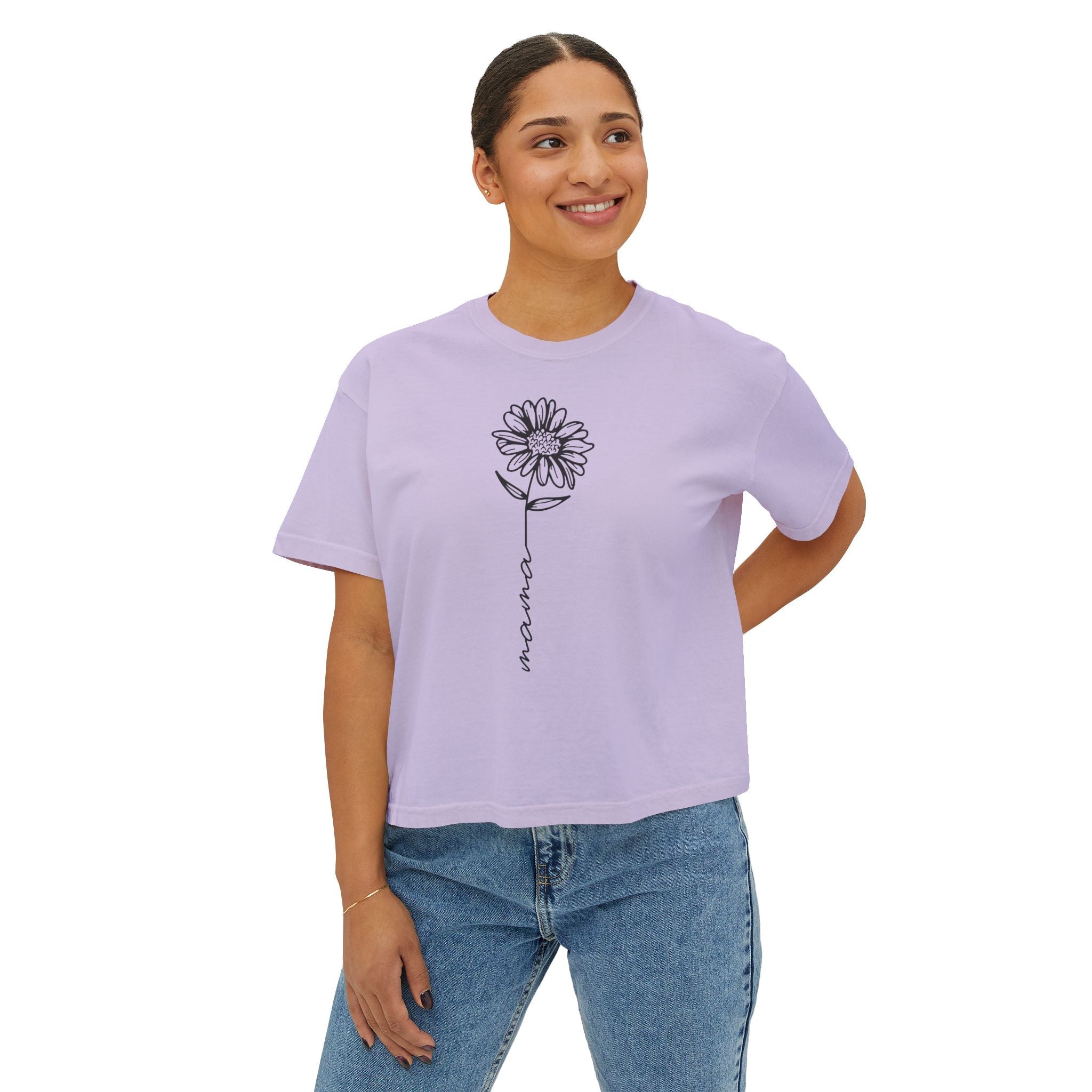 Mom Graphic T-Shirt - Floral Mama | T-Shirt by atgodanddesigns